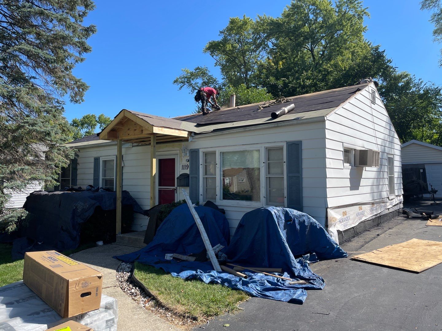 Siding Installation using Alside Charter Oak Siding  by Pro Home Services Inc