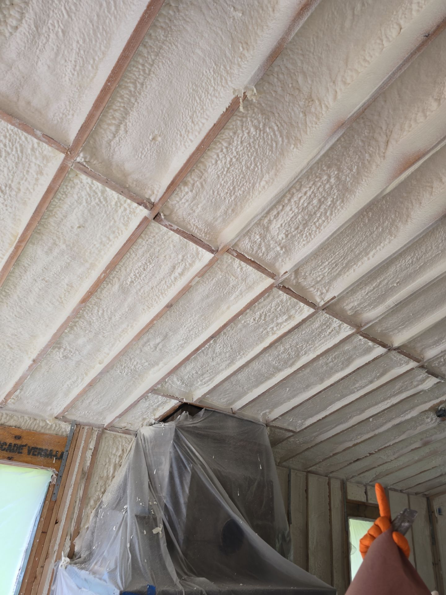 Attic Insulation using Closed Cell Spray Foam by NYS Foam & Energy