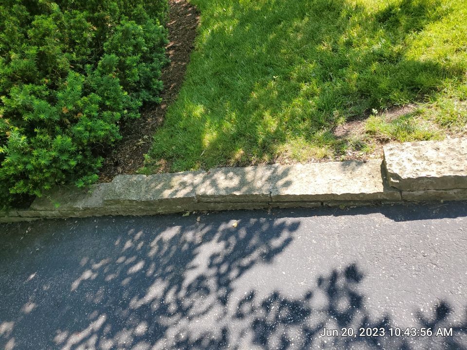 natural stone cleaning using Algaecide, soft wash soap by Northern Power Washing LLC.