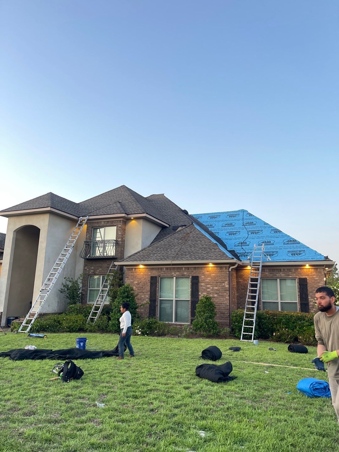 Residential Roofing Installation using Roof Replacement by American Roofing & Construction LLC