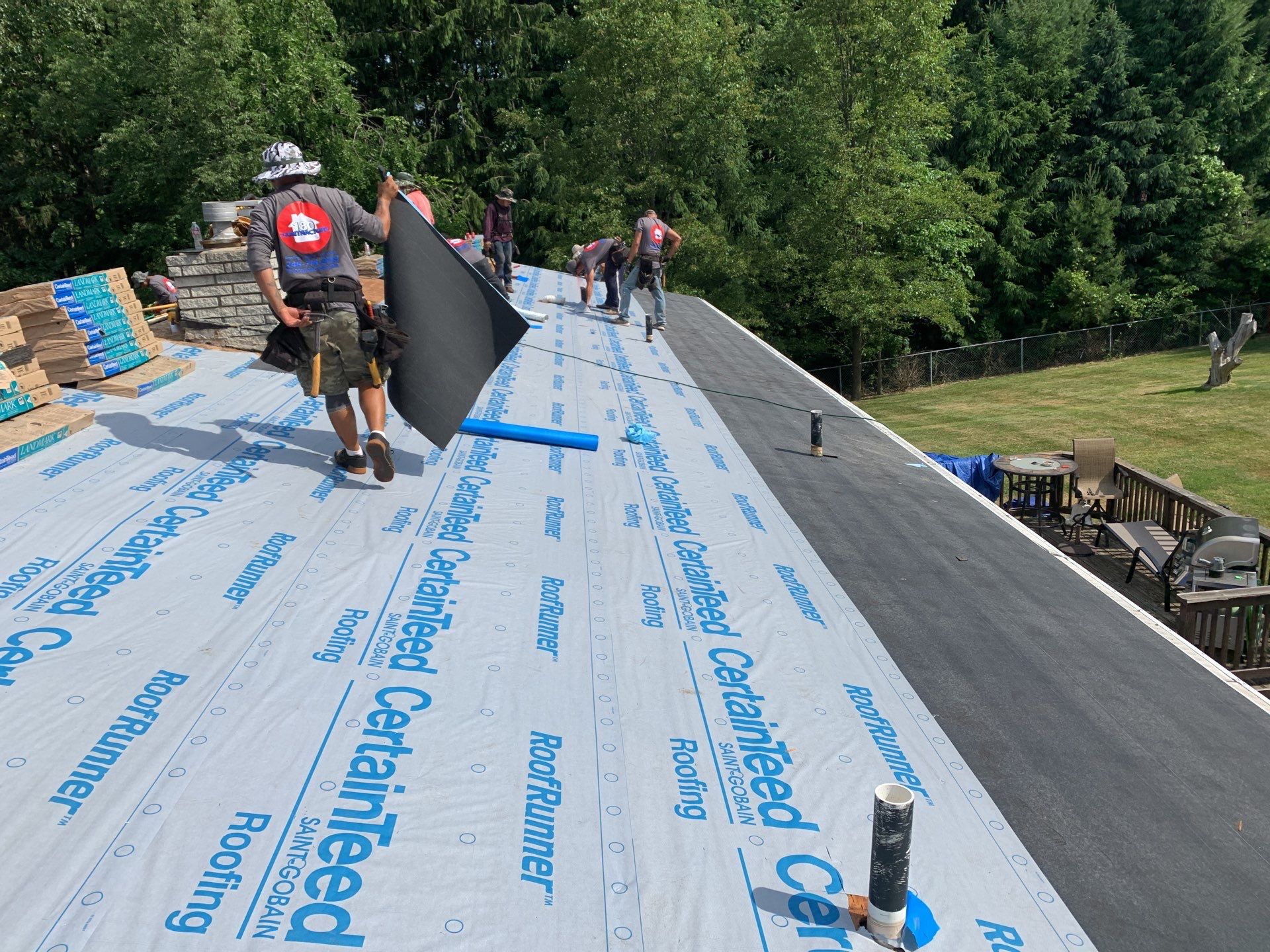 Roof Replacement using CertainTeed Landmark by 180 Contractors