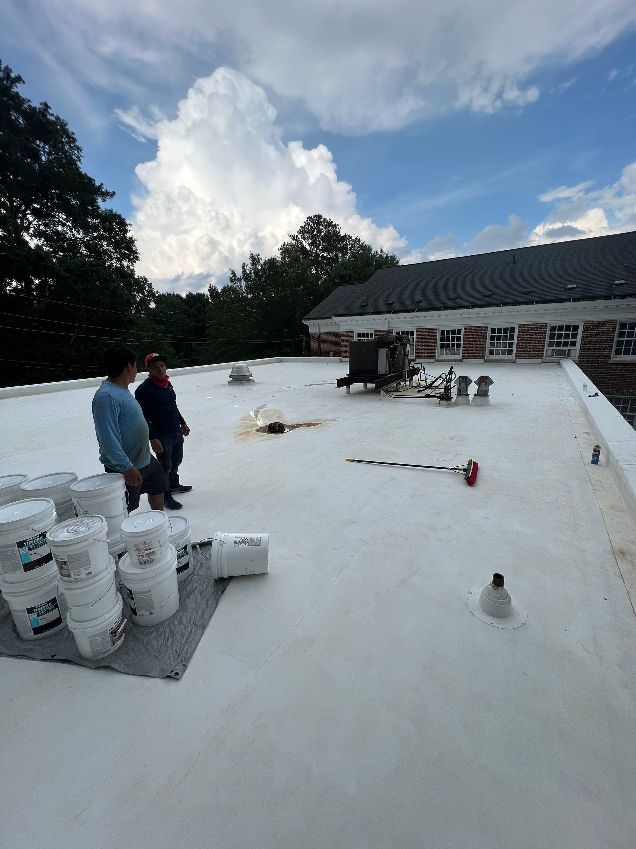 roof coating and partial TPO replacement by Nailed It Roofing & Remodeling LLC