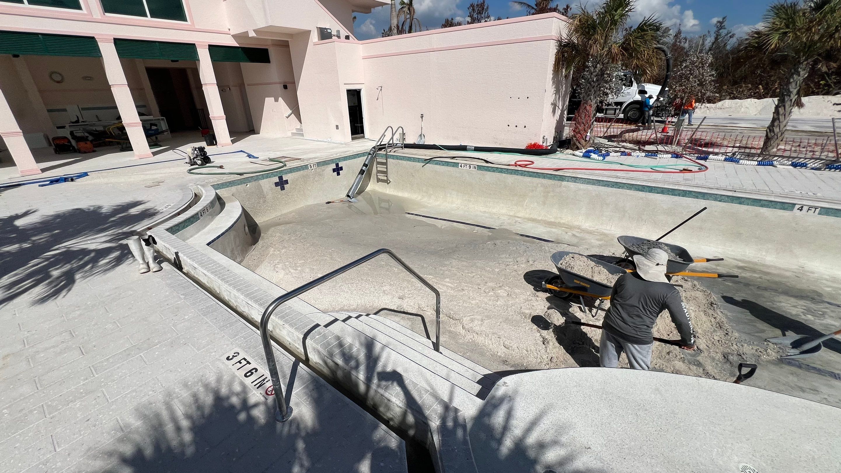 Beachside Community Club Pool Cleanout by APS Power & Water