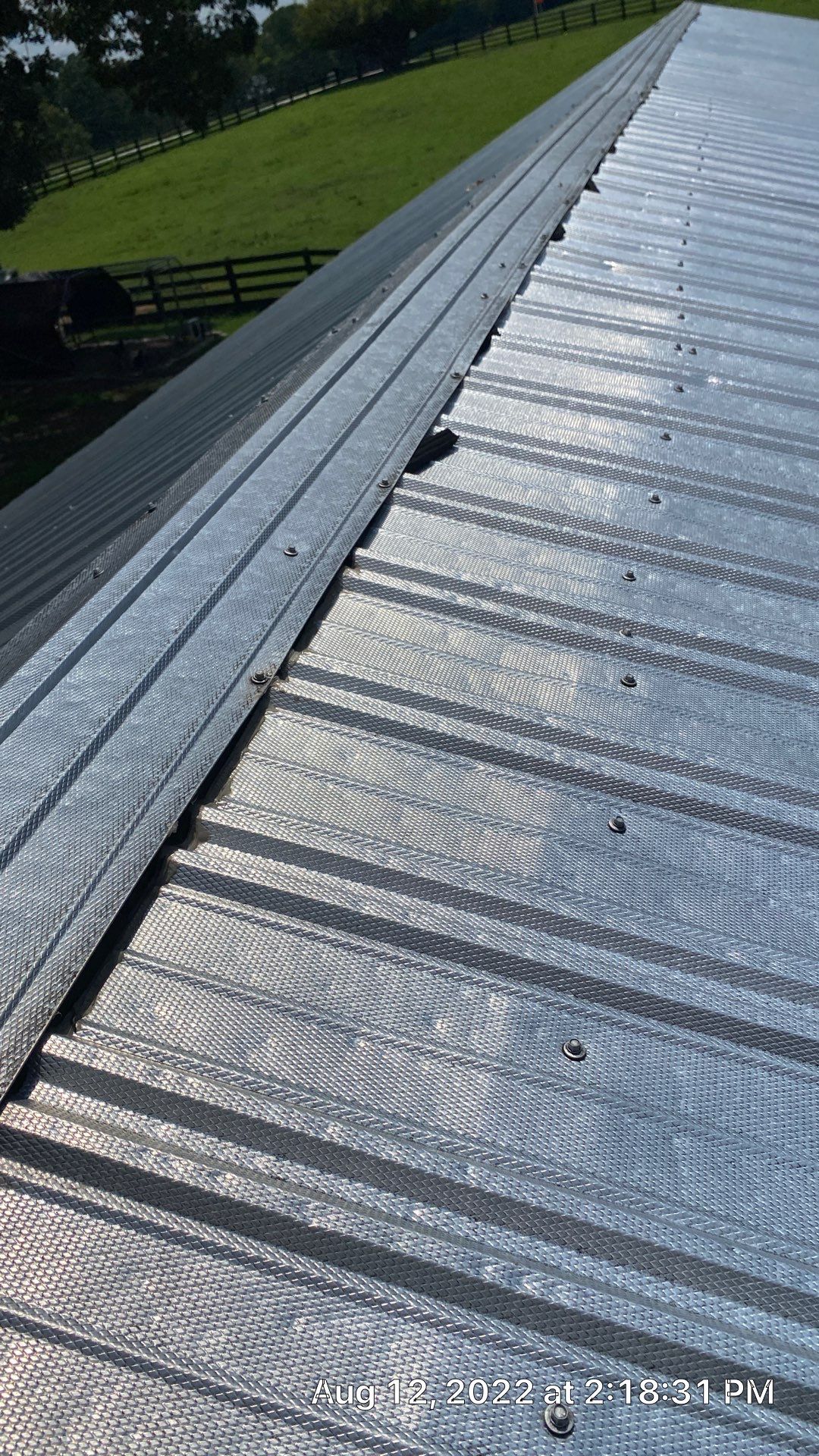 Beautiful Standing Seam Metal Roof by Just In Time Roofing and Restoration