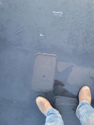 Commercial Roofing Repair using Custom Patch & Hand Weld