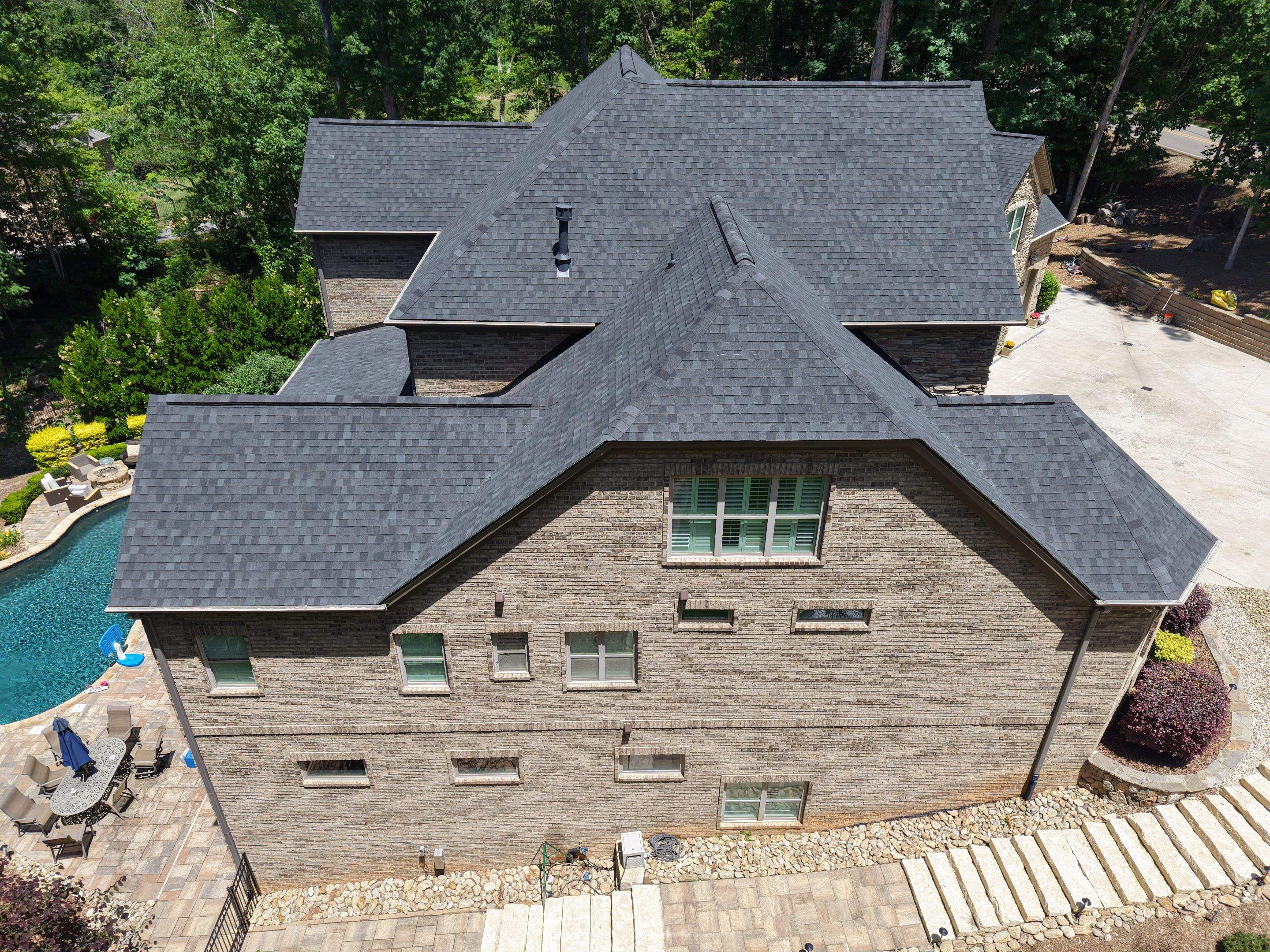 Residential Roofing Installation using TAMKO Titan XT Rustic Black by RISE Roofing & Restoration, LLC