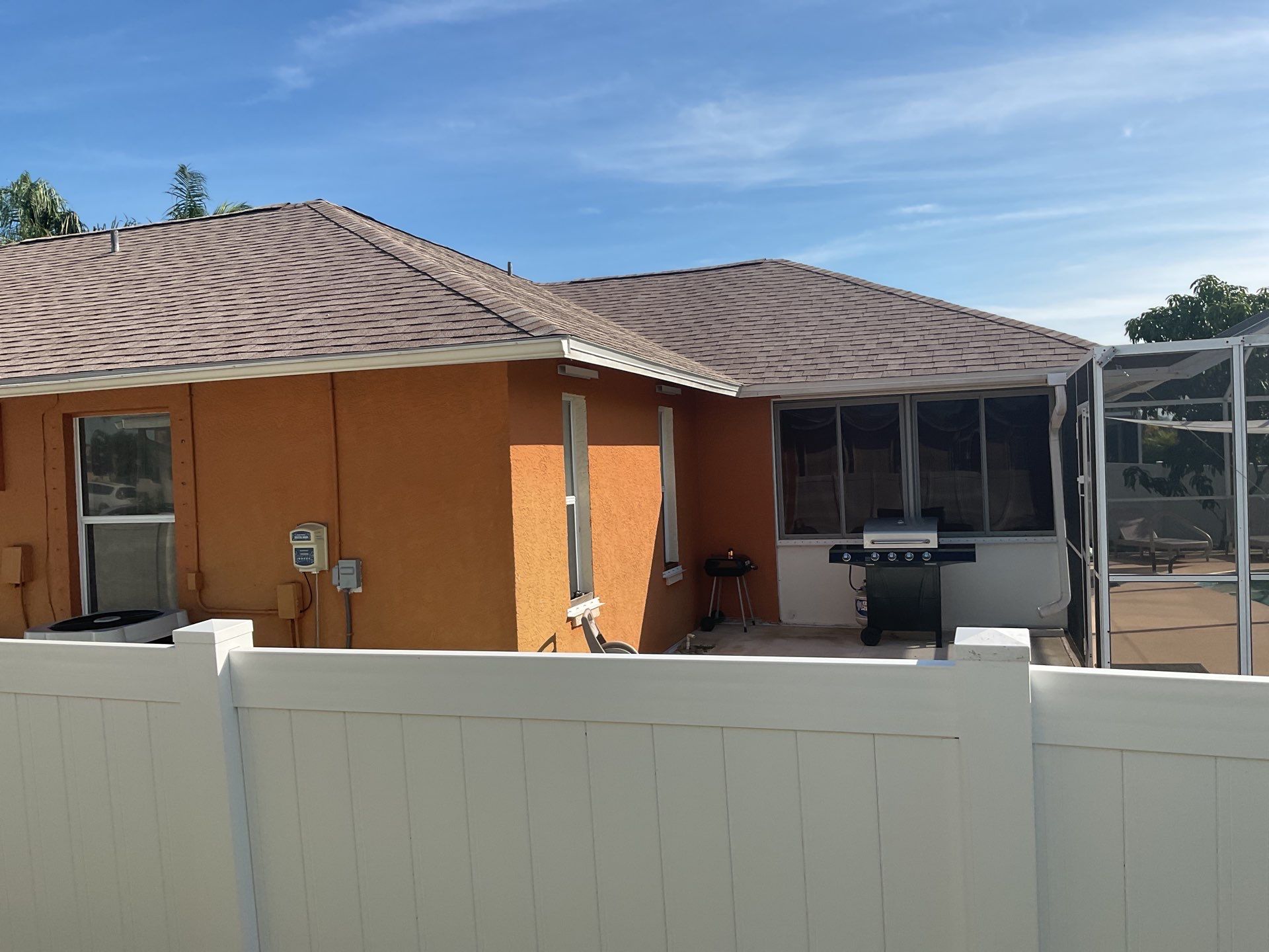 White 6-Inch Seamless Gutters in Cape Coral FL by Gutter Professors