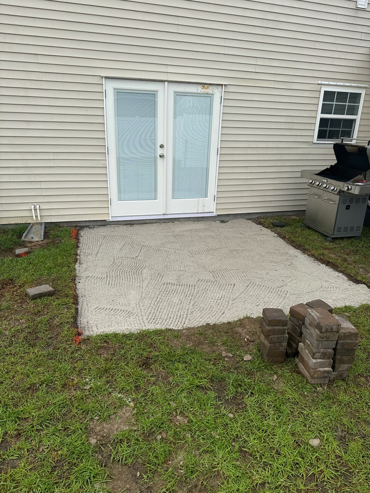 Custom Gray Stone Paver Patio Installation in Bluffton by Lowcountry Scapes, LLC