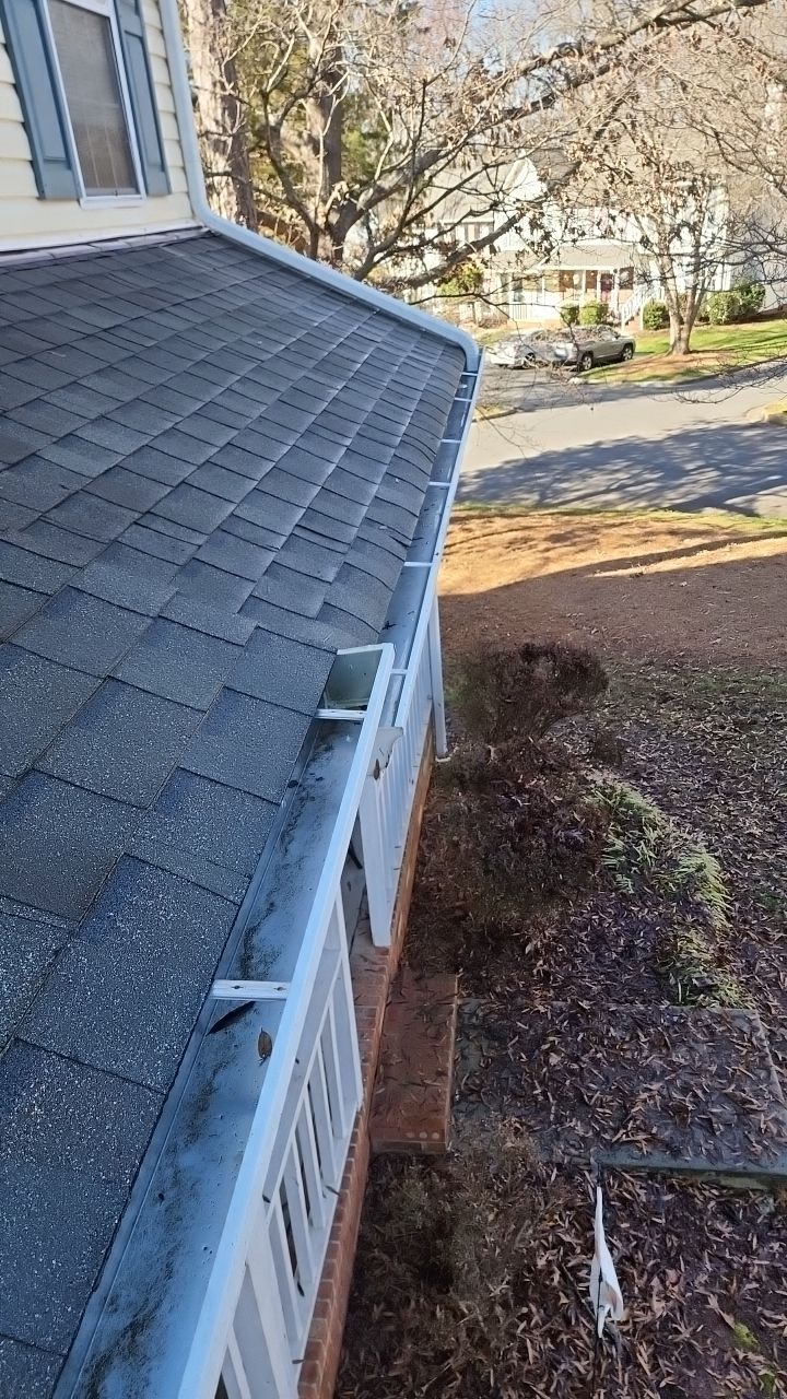 Gutter Cleaning using water by Power Wash Masters LLC