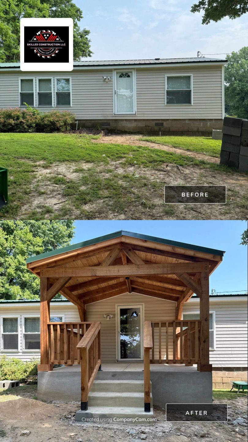 Porch Addition by Skilled Construction LLC