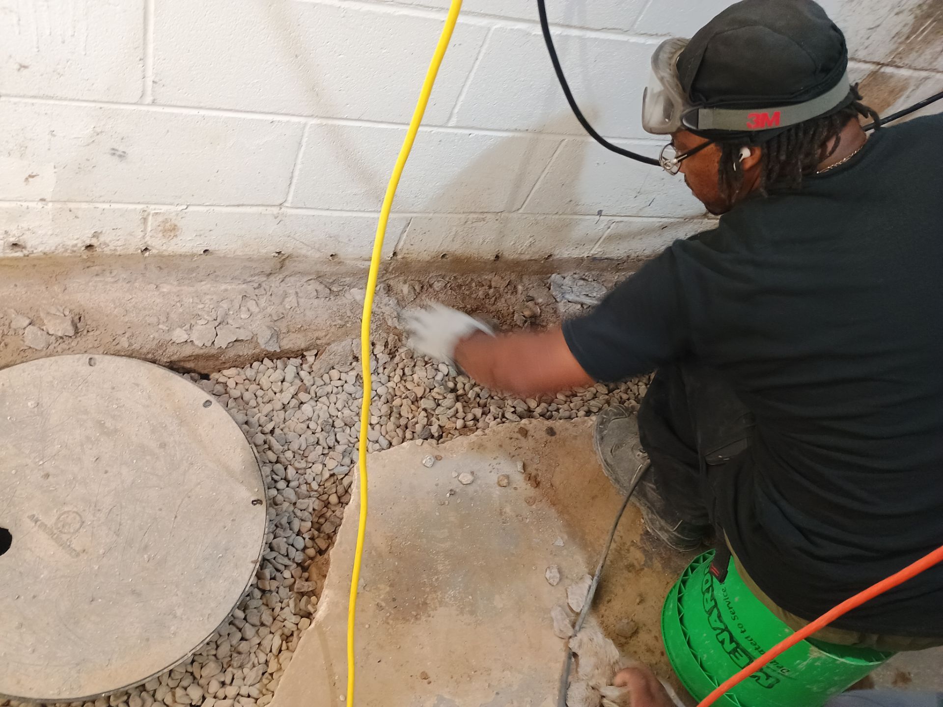 Interior Drain Tile Installation in Columbia Heights, MN by Waterproofing Northeast