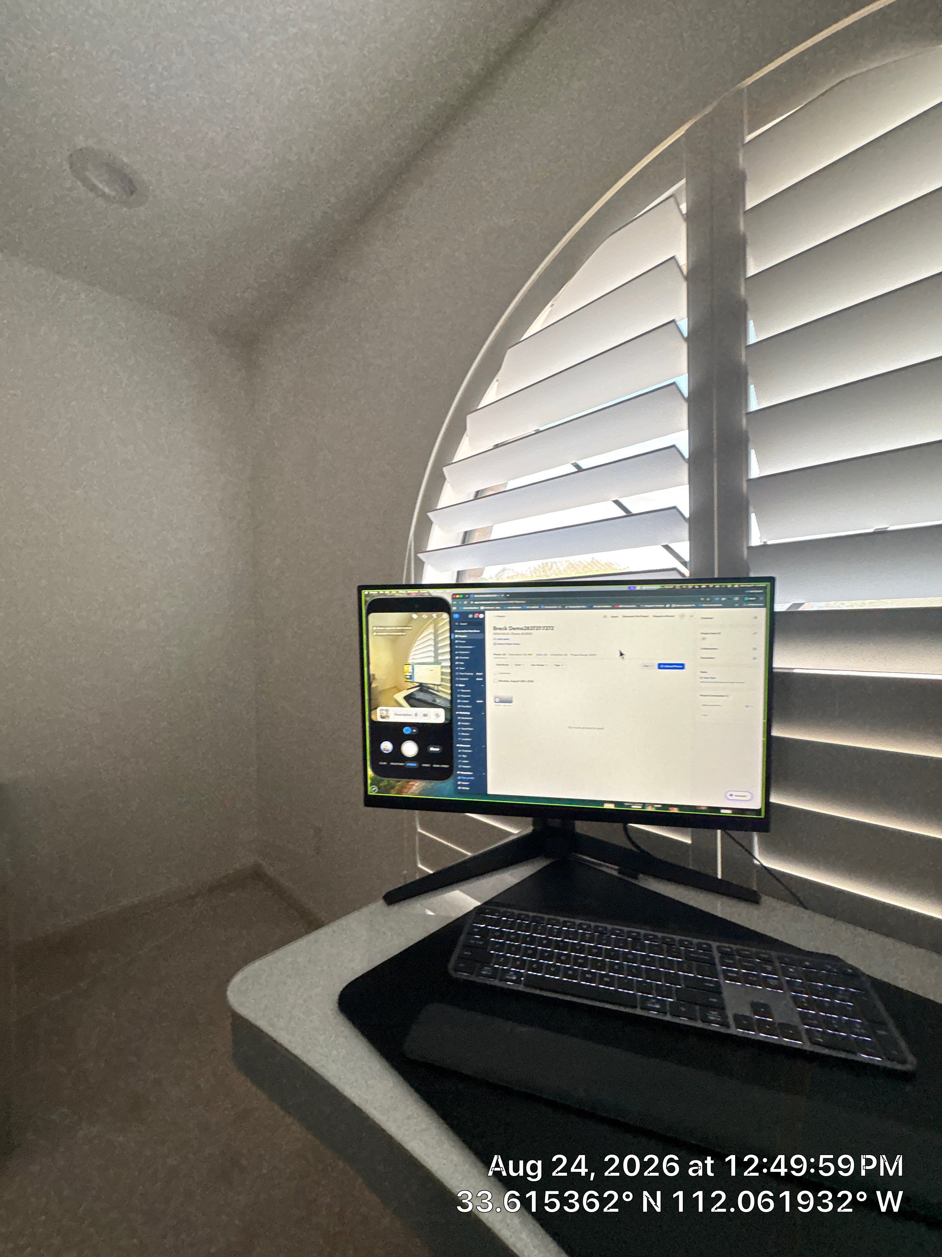 Home Office Renovation Featuring Custom Accent Wall in Phoenix by CompanyCam Sales Demo