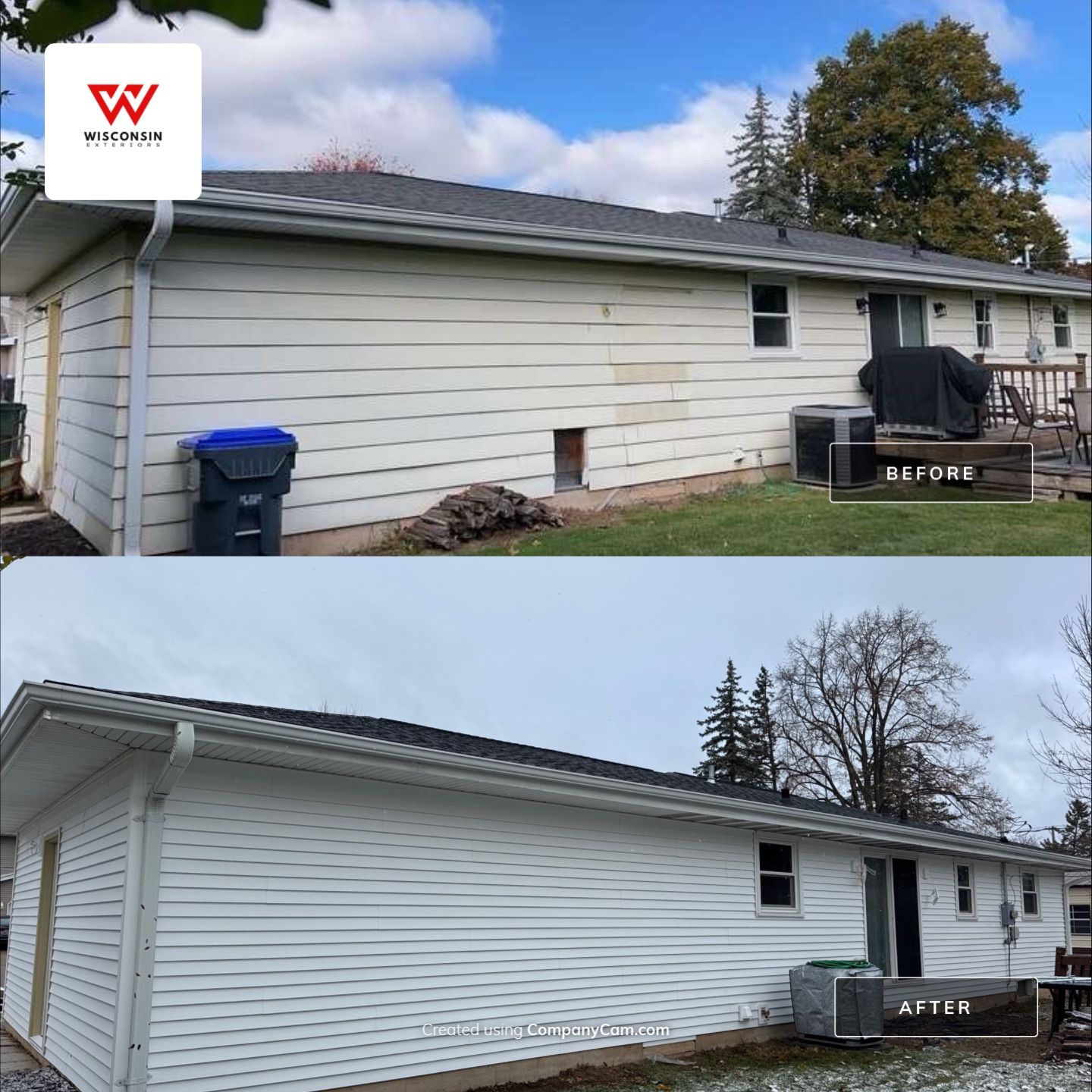 Project in New London by Wisconsin Exteriors