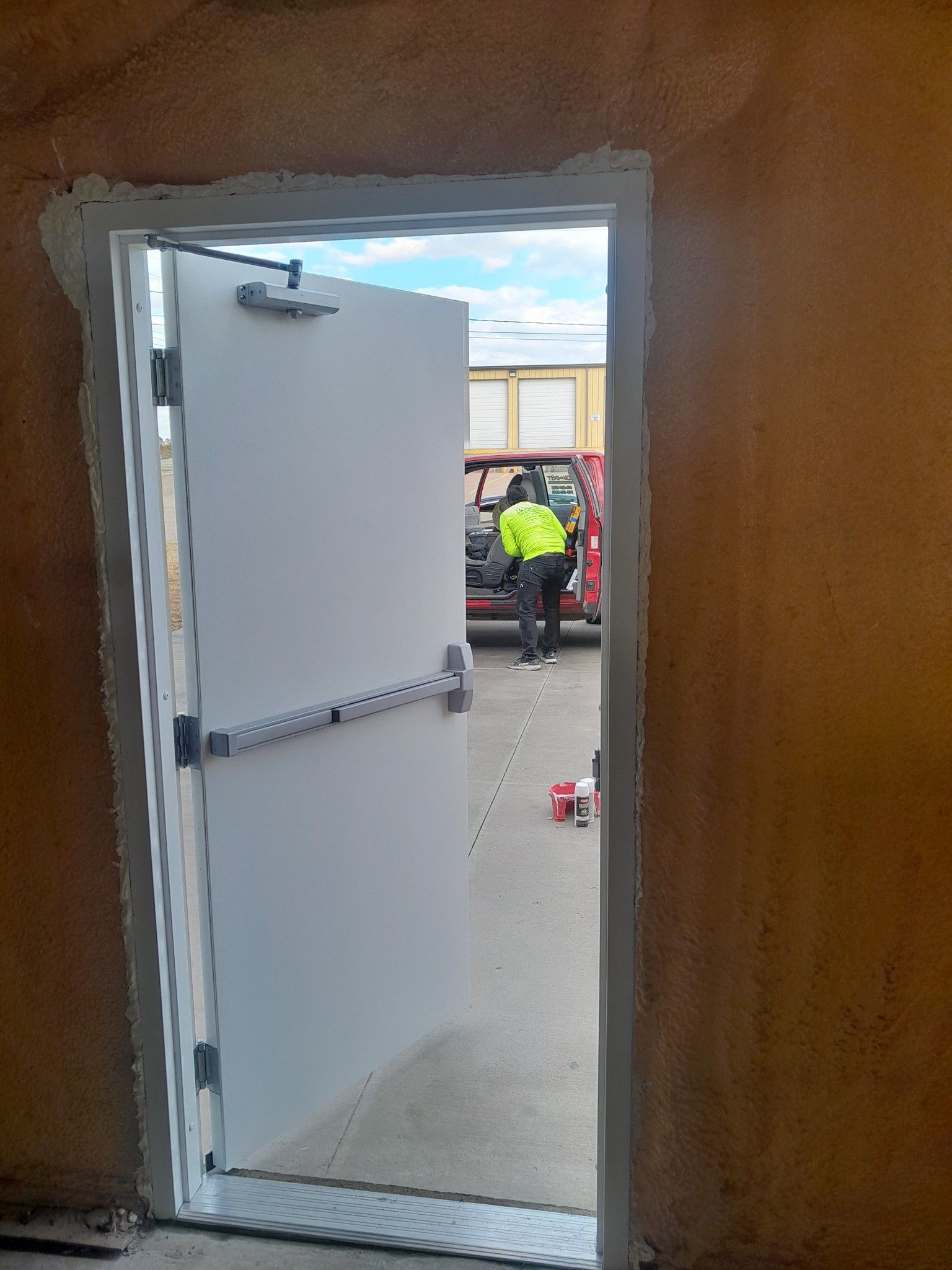 Exterior 90min fire rated commercial doors. by In & Out Construction & Remodeling, LLC