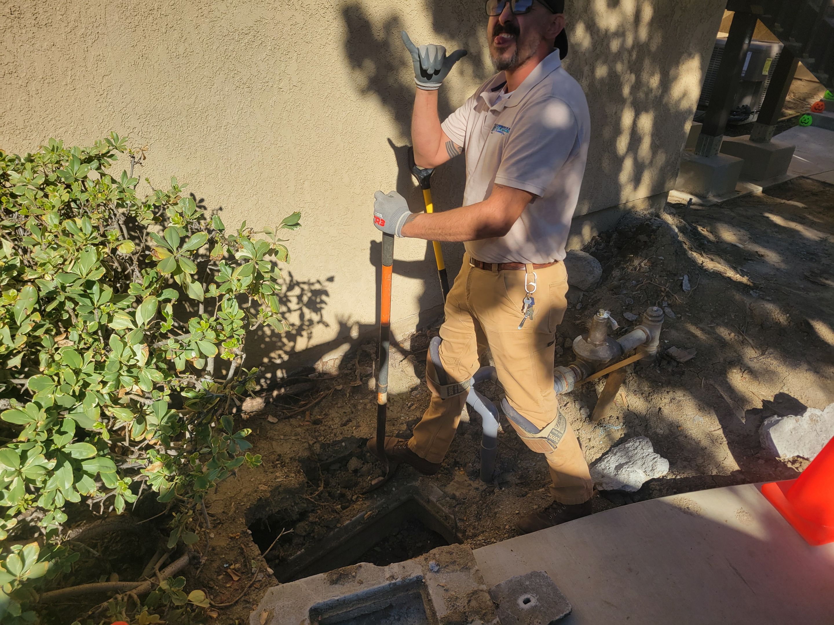 Replacing PVC above Ground by Professional Plumbing Inc 