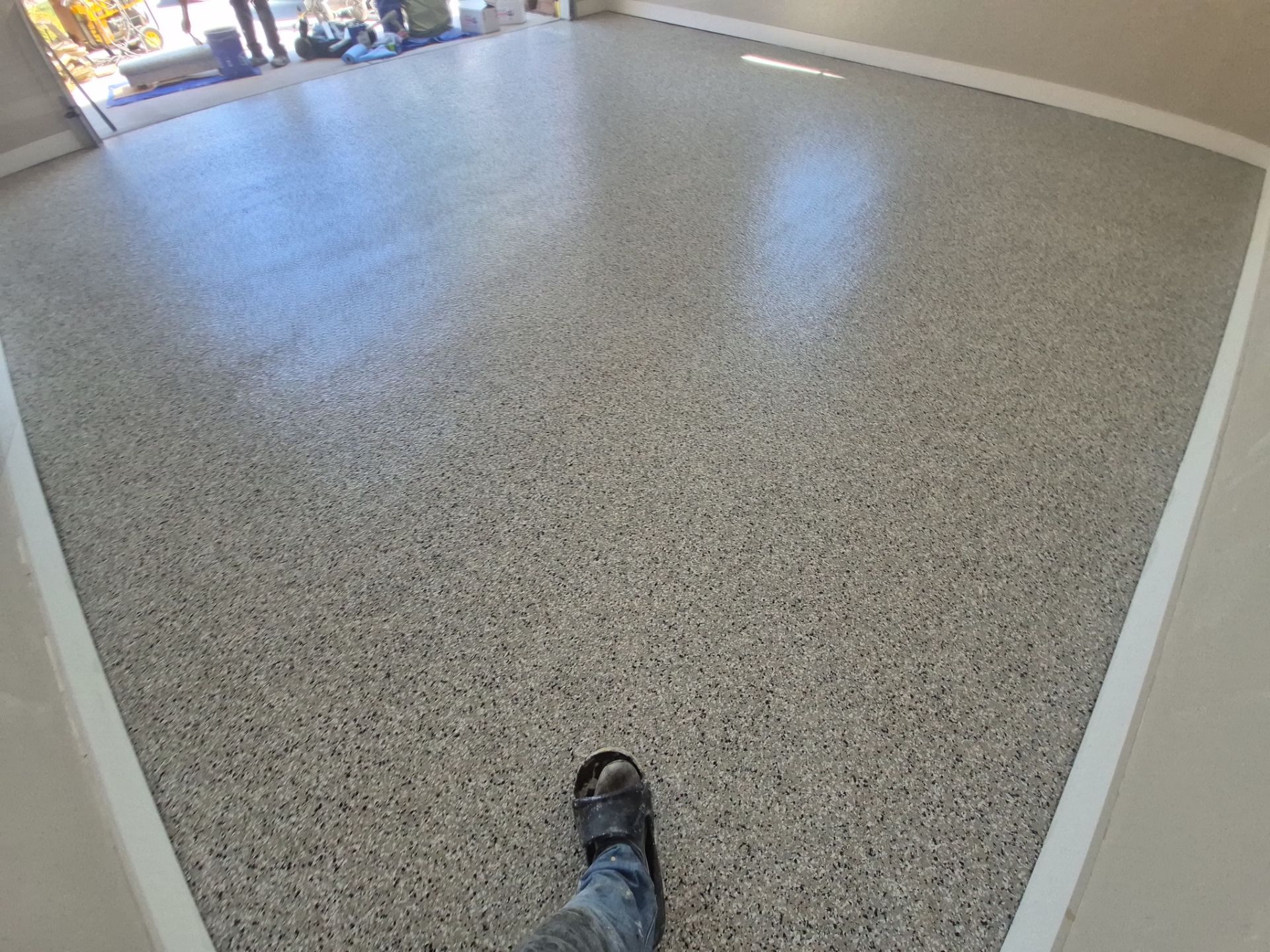 Garage in Mt. Pleasant by Wise Coatings of Central Michigan