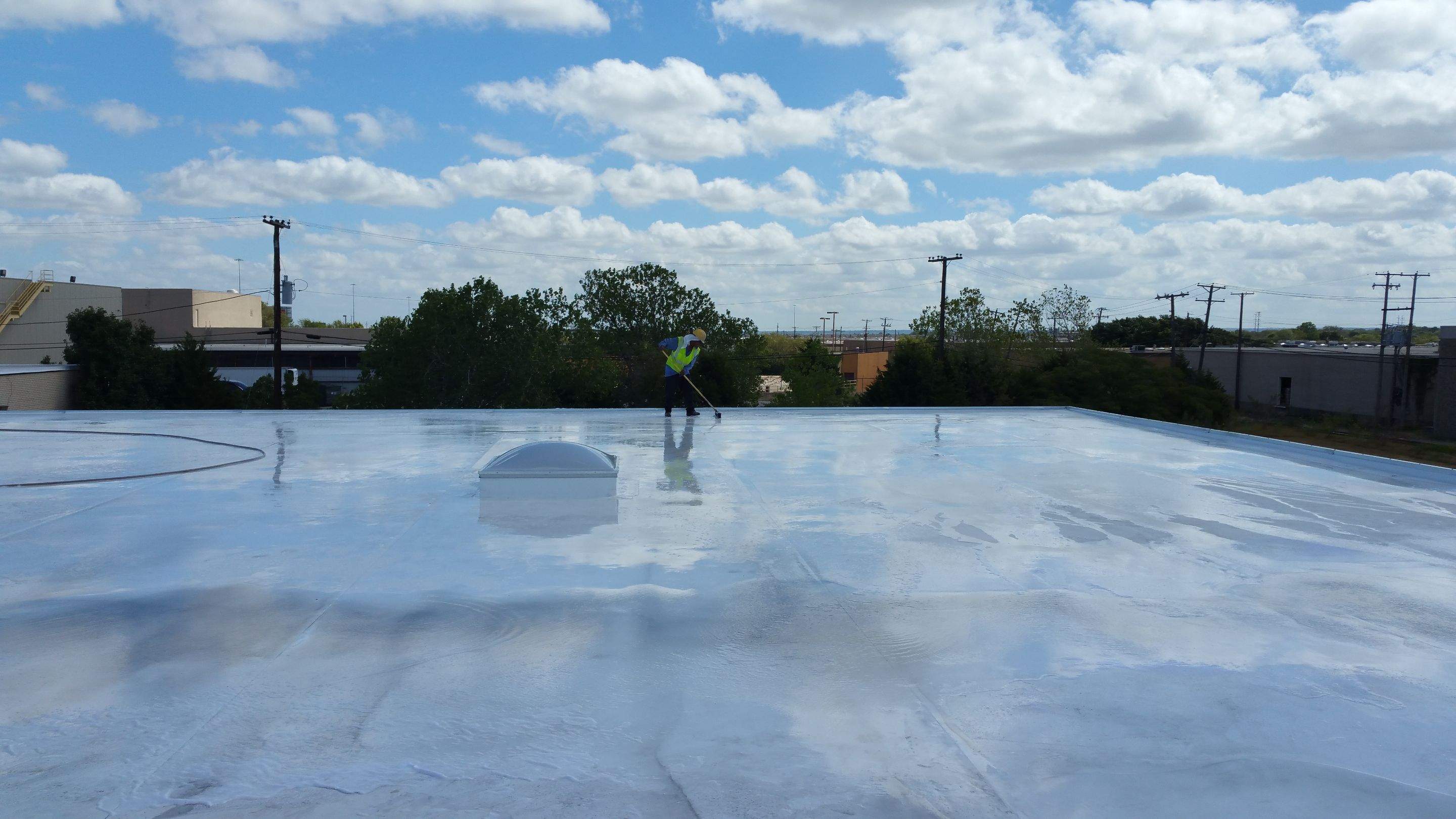 Massive Storm Damage Project - Factory in Arlington by First United Roofing & Construction