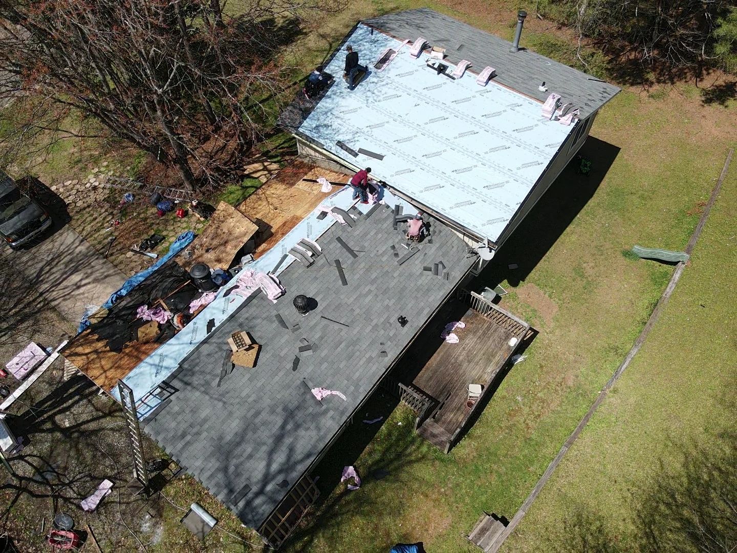 Residential Roofing Installation using Owens Corning by Inspector Roofing and Restoration