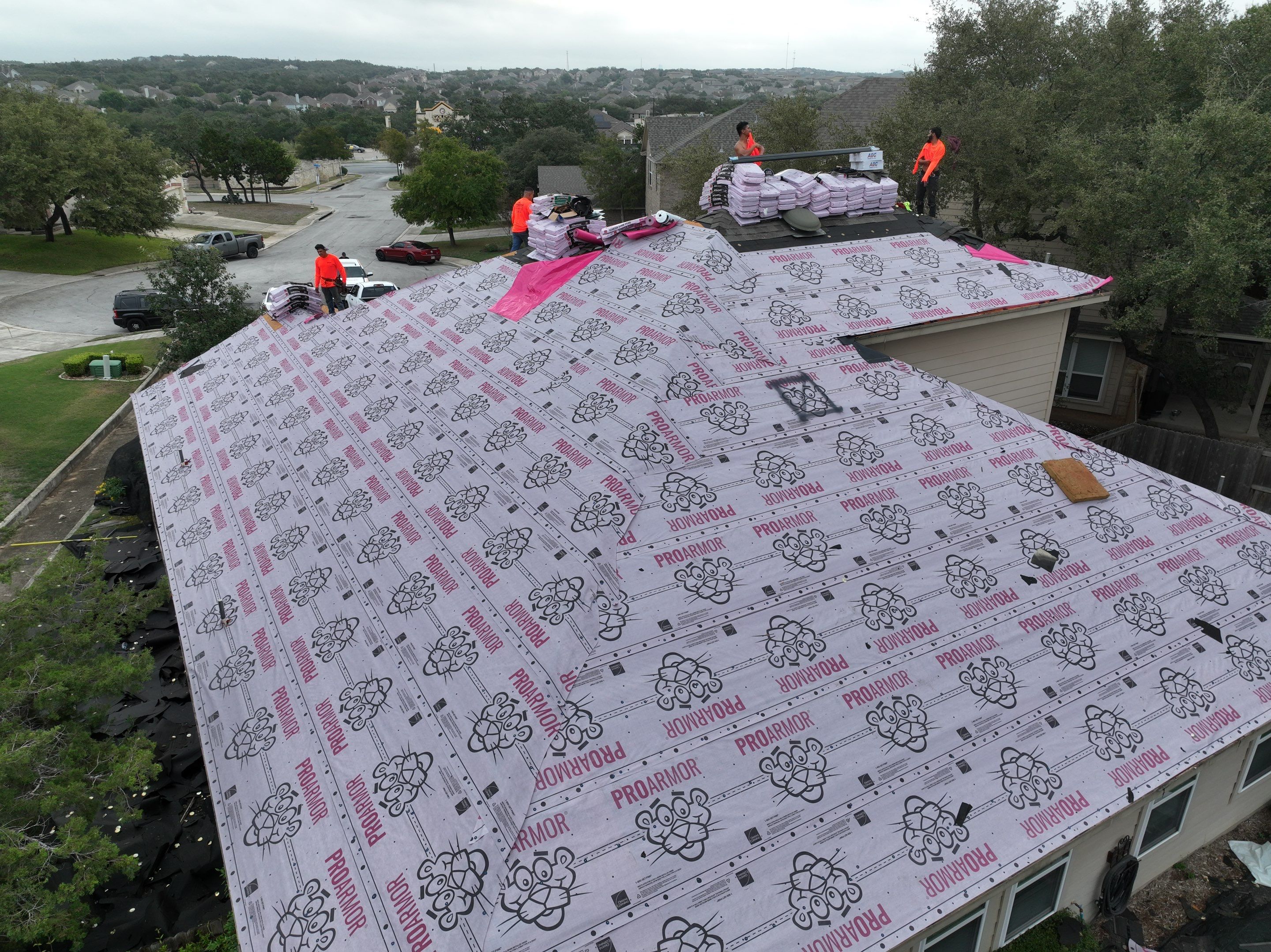 Residential Roof Replacement using Owens Corning Duration Shingles - Onyx Black by Premier Roofing and Contracting