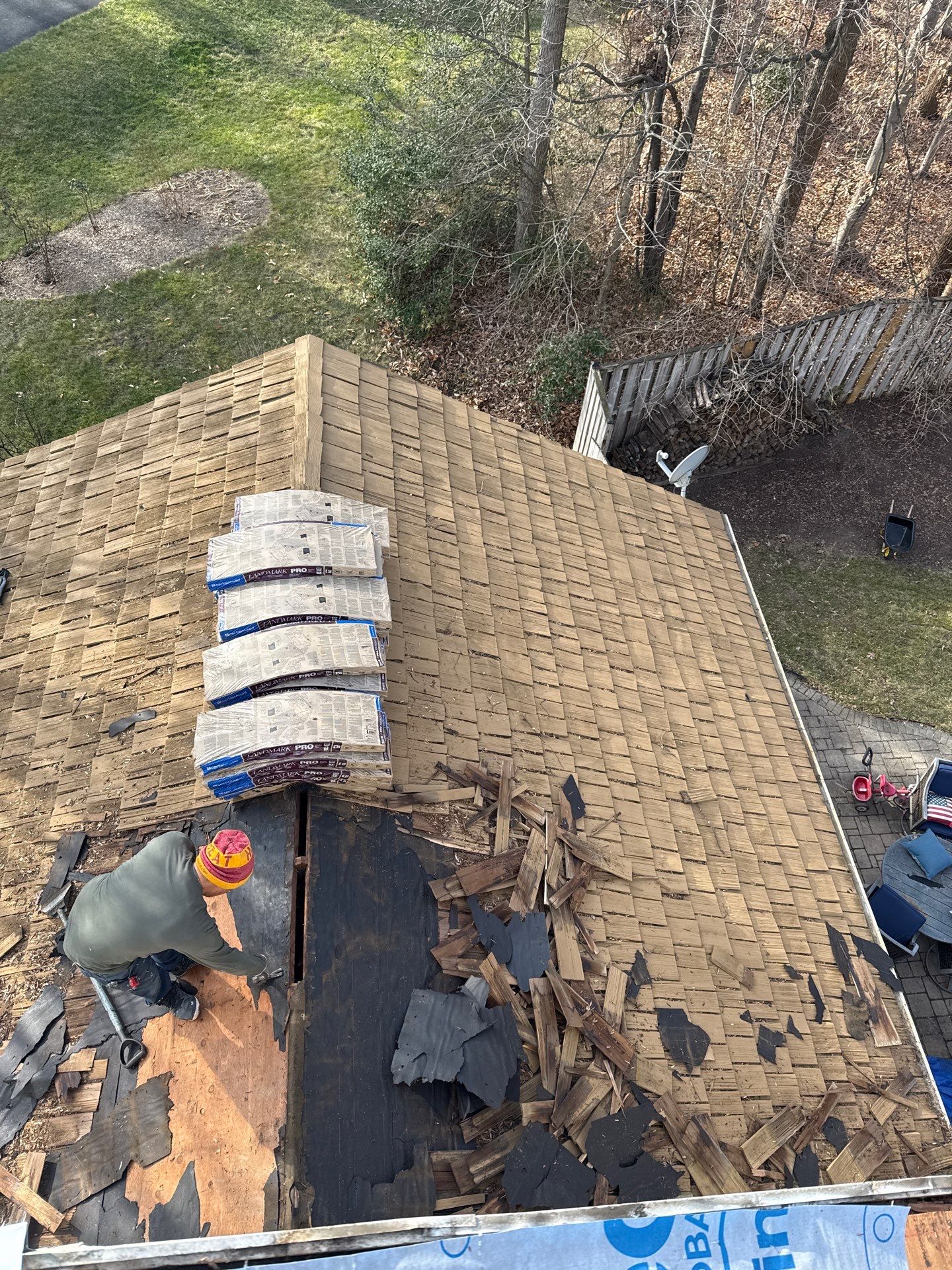 Fairfax Station :Residential Roof Replacement with CertainTeed Landmark Pro in Max Def Drift Wood  by RM Banning, Inc.