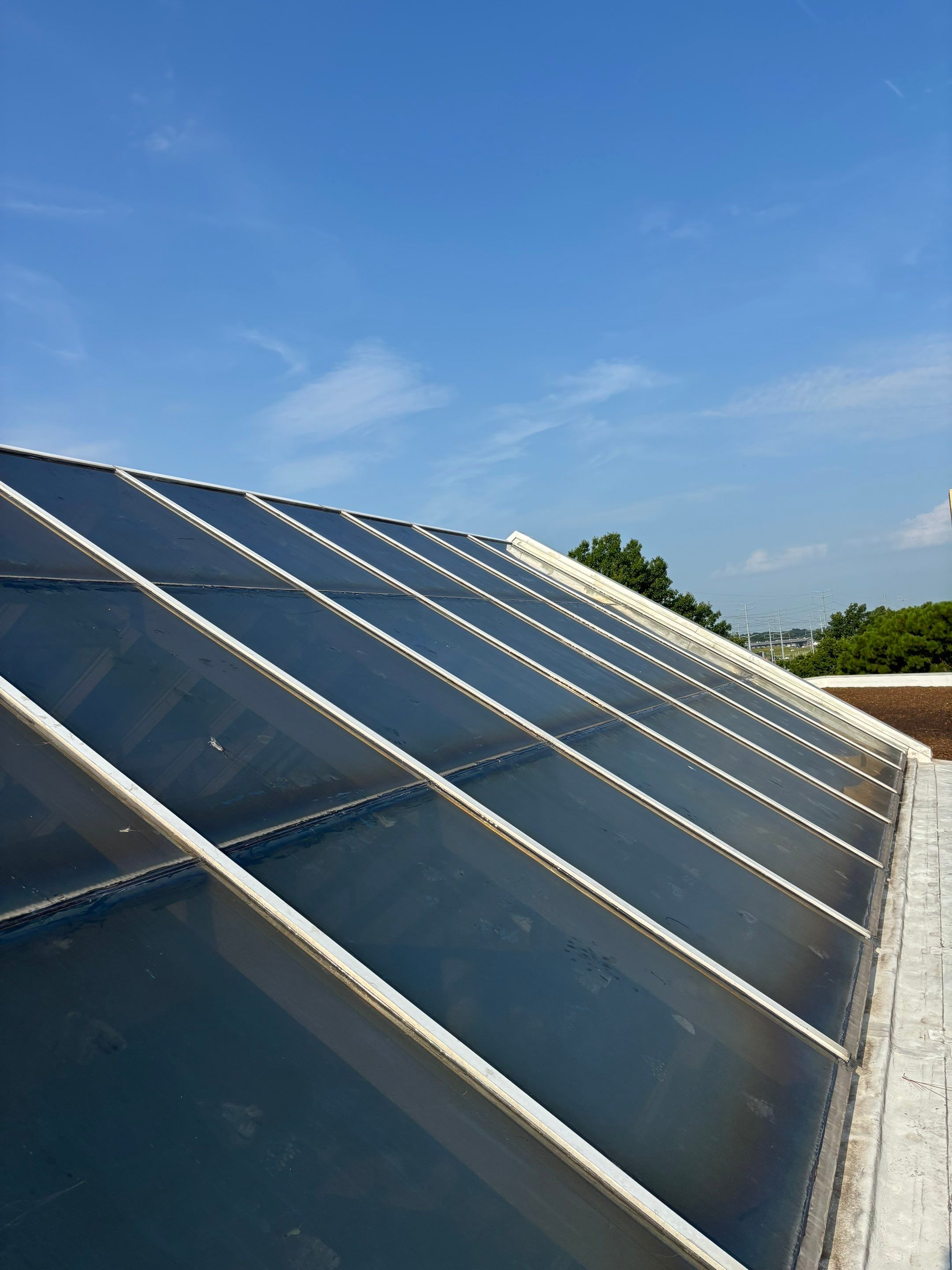 Commercial Roof Skylight Restoration and Sealing in Memphis by Revival Roofing Services