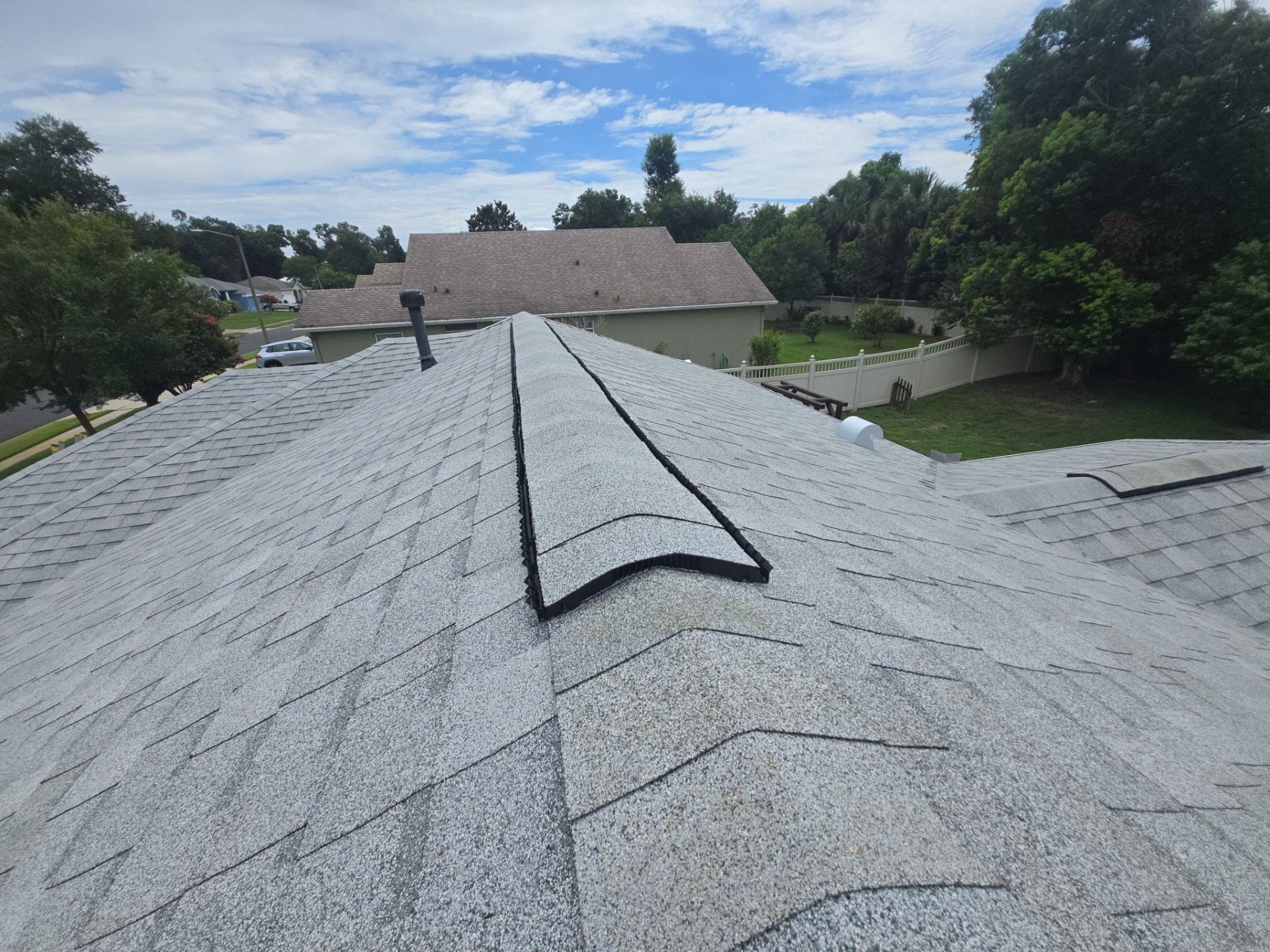 Atlas Pinnacle Pristine Oyster Shell Roof Installation in DeLand by Pinnacle Roofing Group