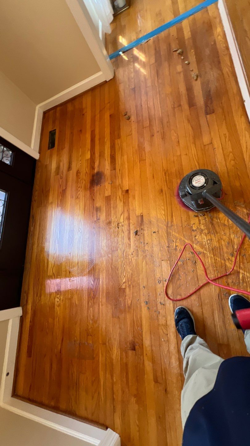 Hardwood Renewal  using Finish Em by Monster Clean