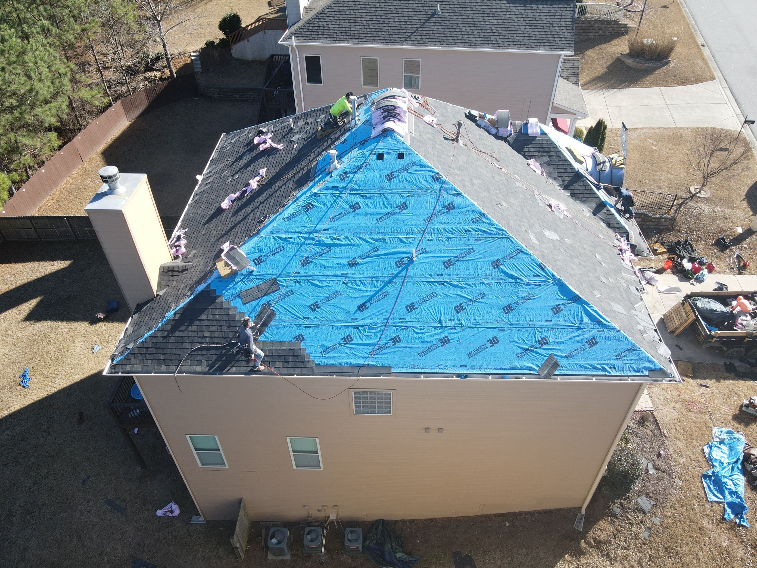 Residential Roofing Installation using Owens Corning by Inspector Roofing and Restoration