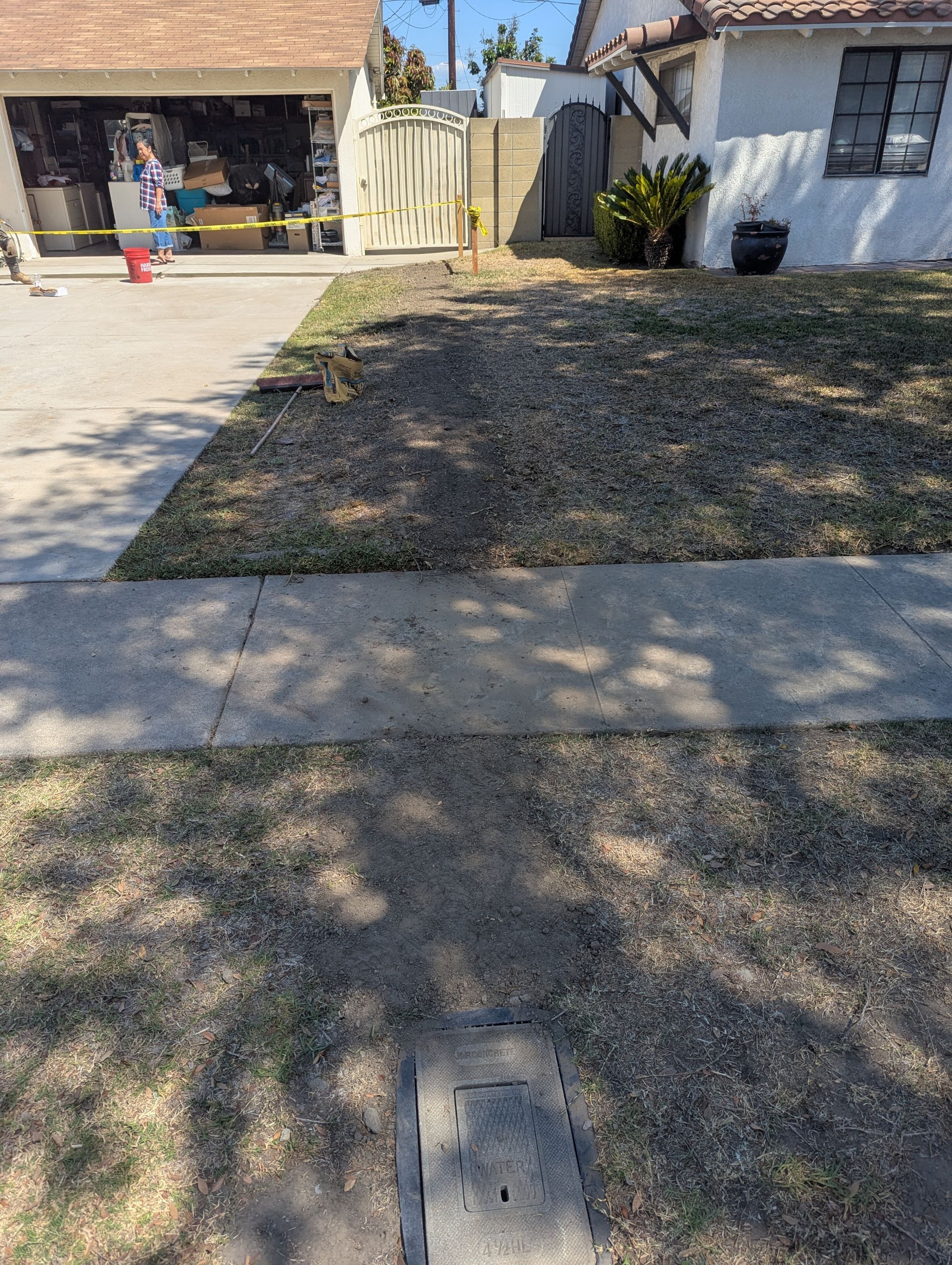 Water Main from meter to house  by Professional Plumbing Inc 