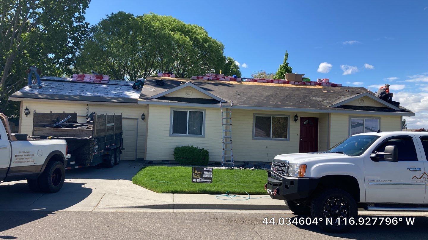 Fruitland Idaho Single Level Residential Roofing Installation using Owens Corning by ID Roofing LLC