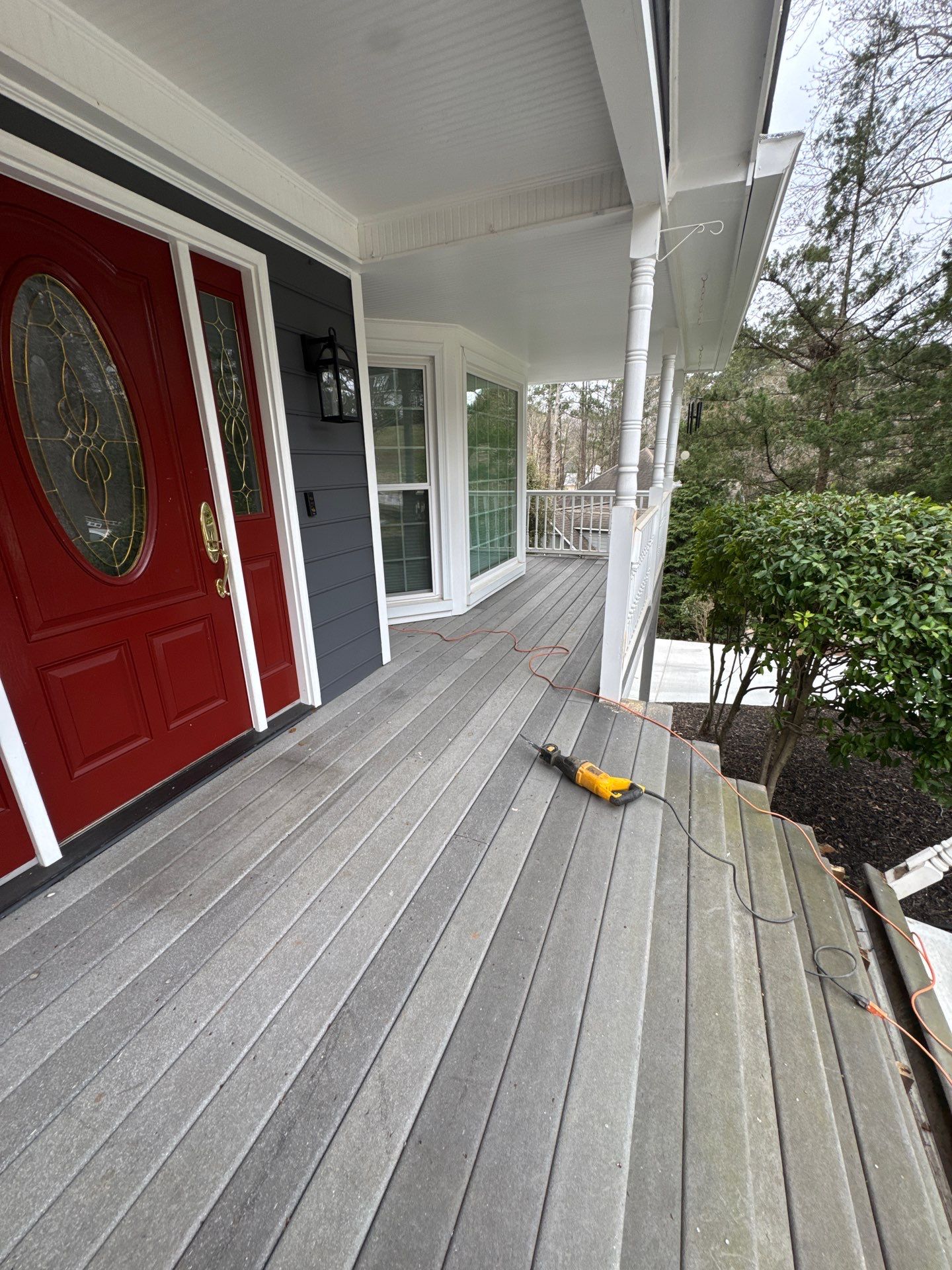 Front porch renovation by Swift Home Renovations