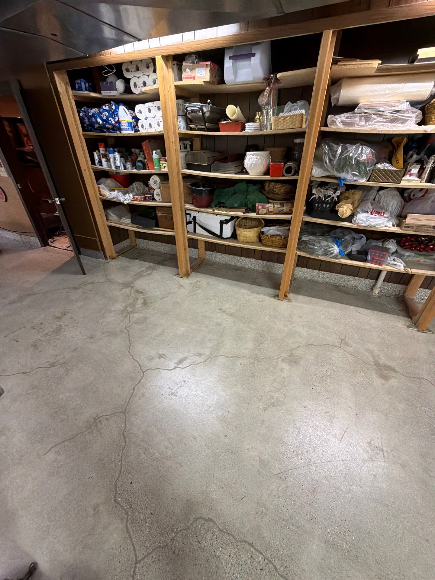 Full Basement and Garage Epoxy Flake Floor Installation in North Muskegon by Gordon Painting