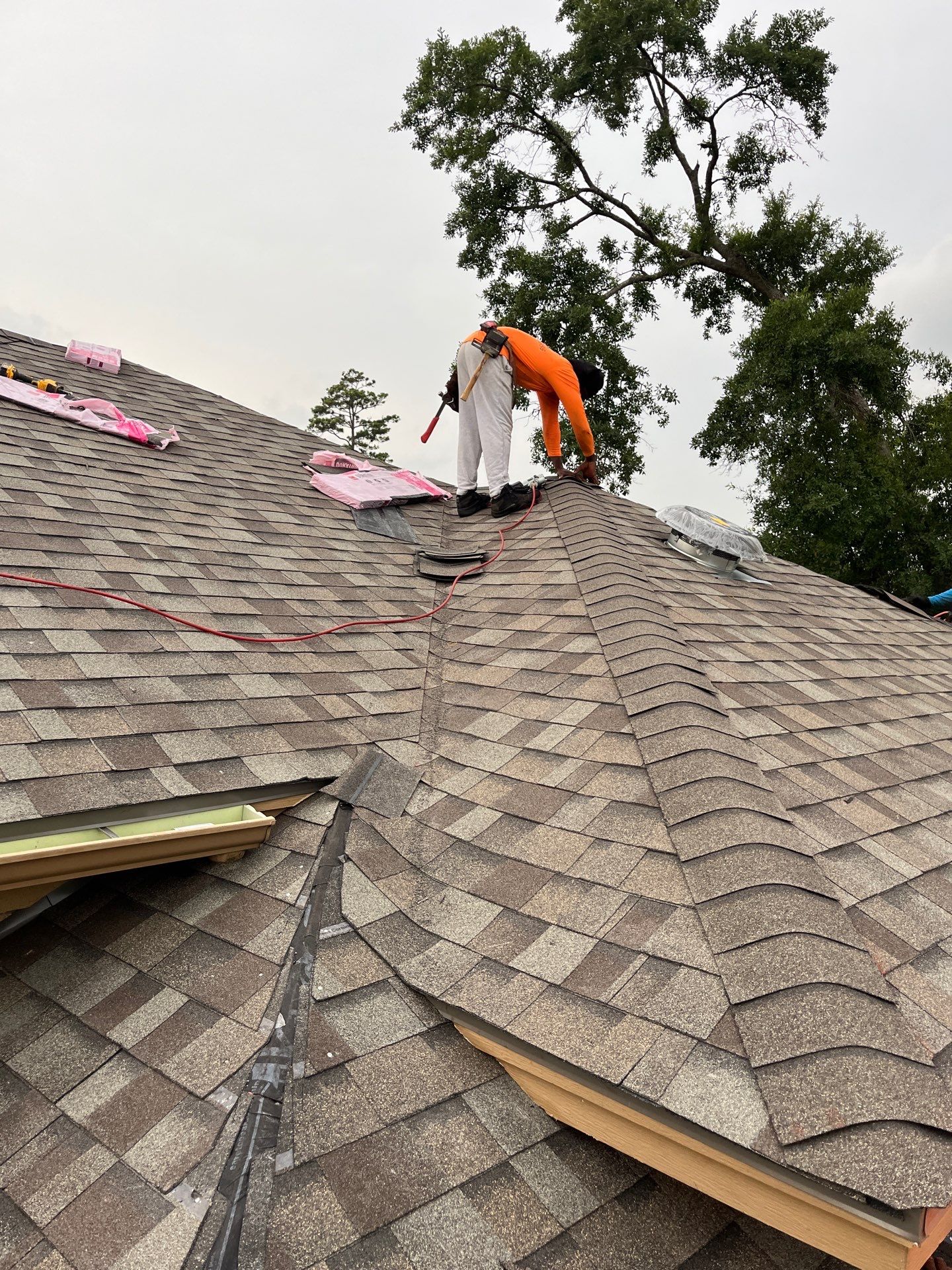 Residential Roofing Installation using Owen's Corning Duration (Lifetime) Shingles by Roof Repair Company