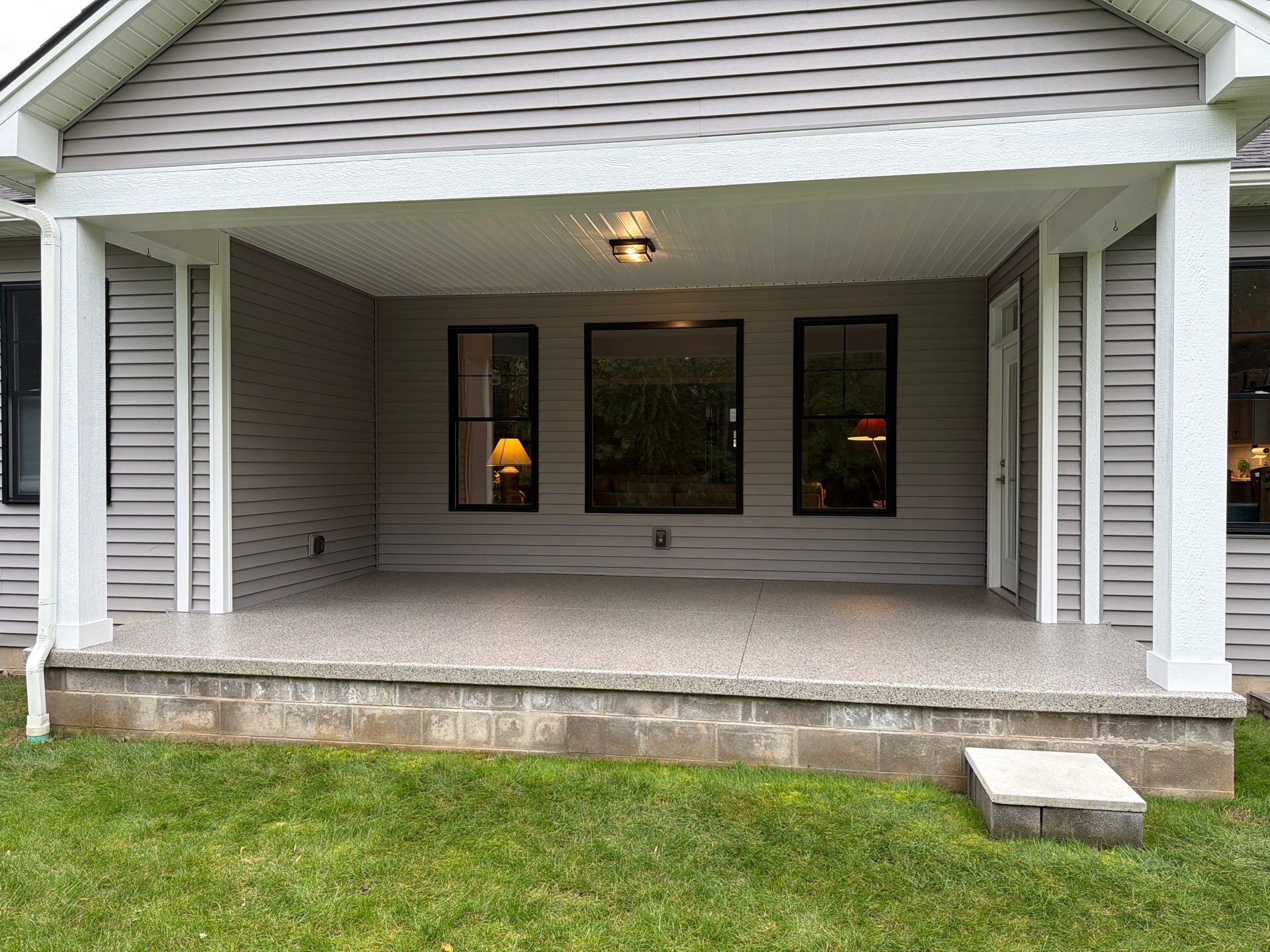 Vintage Goldmine Porch Coating by NG Masonry & Construction LLC