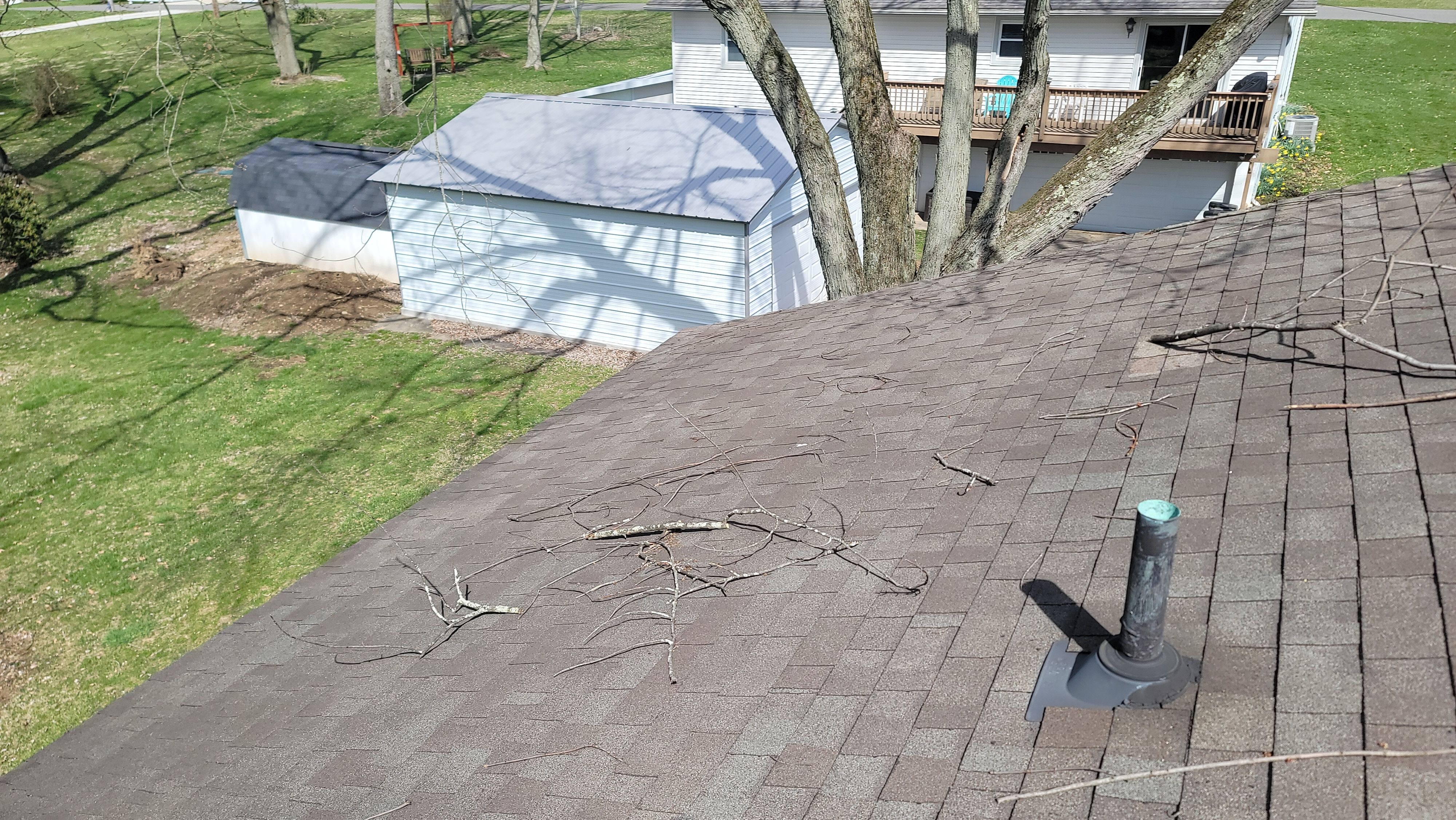 Atlas Pinnacle, Color, Weathered Shadow, Drip Edge, Color, Royal Brown by Eagle Eye Roofing