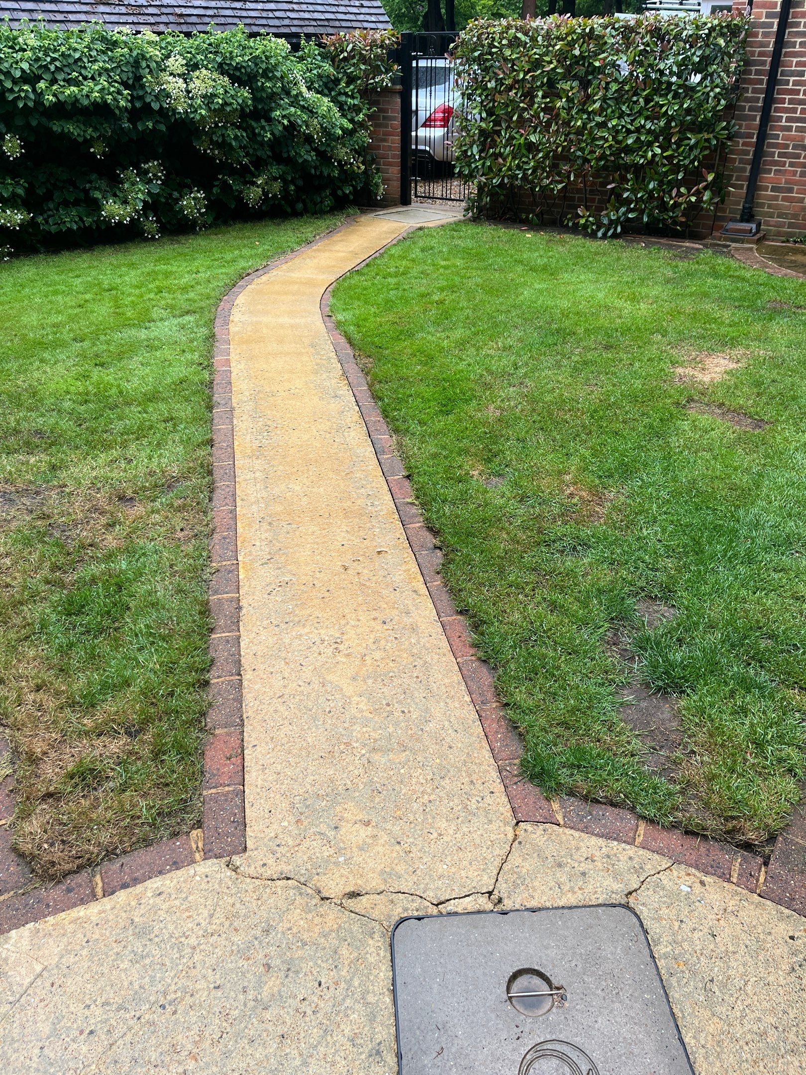 Patio Clean using 18inch Whirlaway FSC by Ges Exterior Cleaning ltd