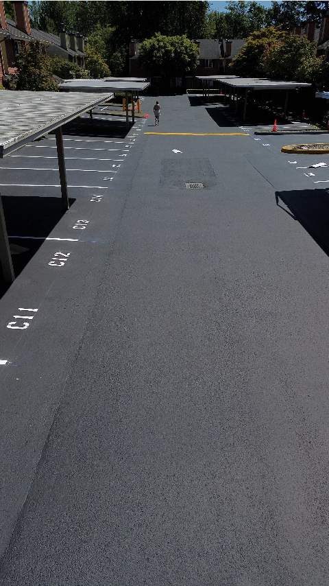 Townhomes On Center | Seal Coating & Striping by Jireh Asphalt & Concrete Inc 