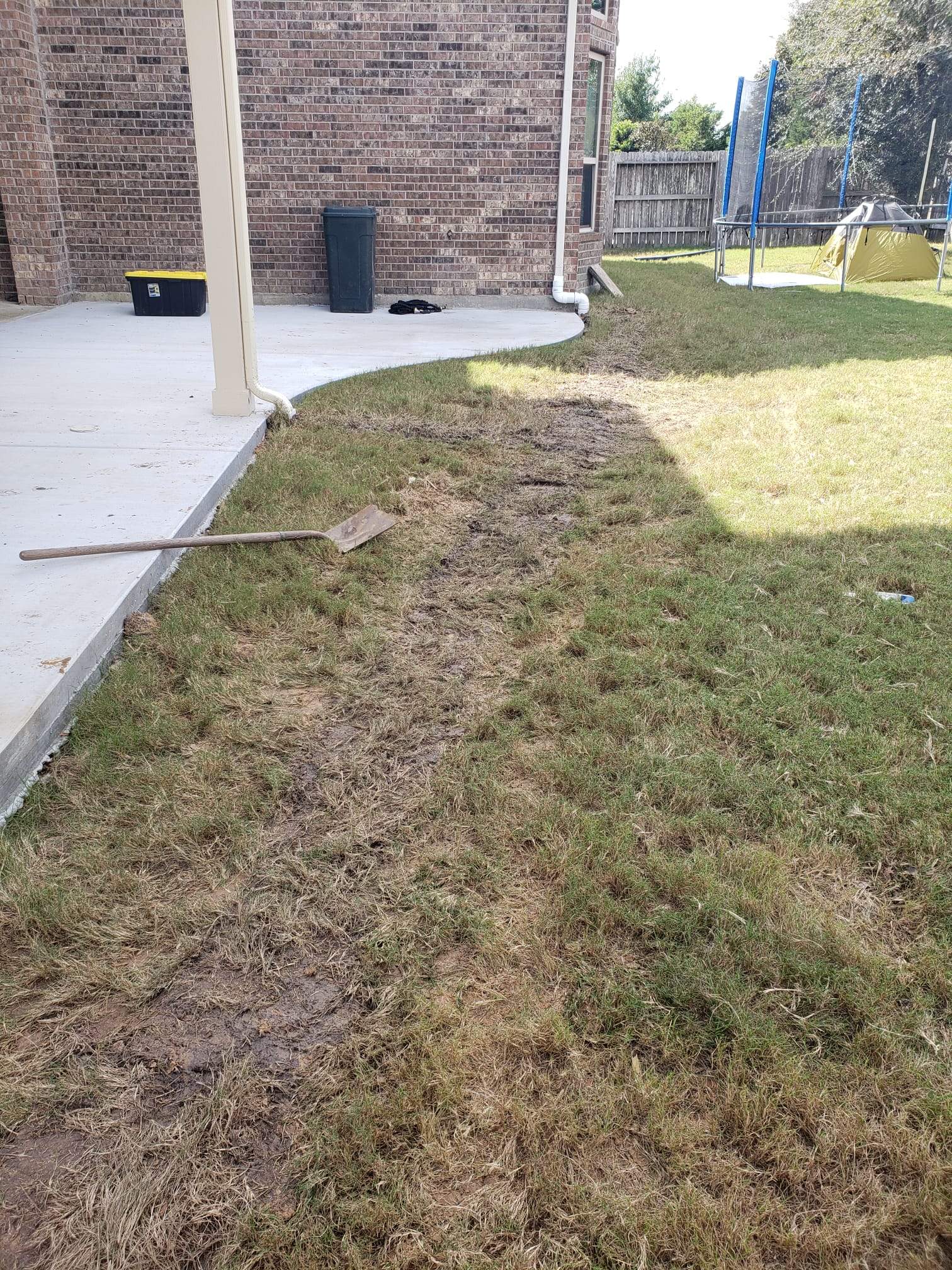 Sideyard Upgrade – Drainage + Walkway + Utility Area Transformation by Texas Urban Elements