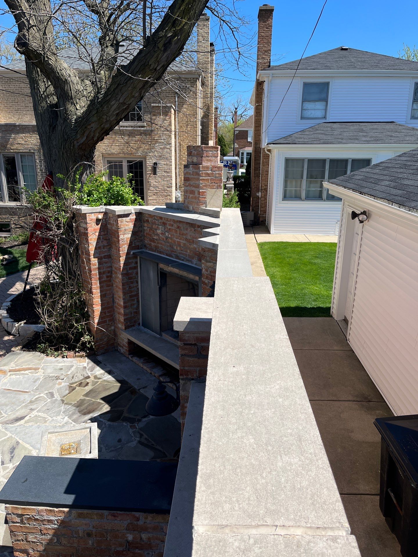 Brick repair, CSS, and stone cleaning by Northern Power Washing LLC.