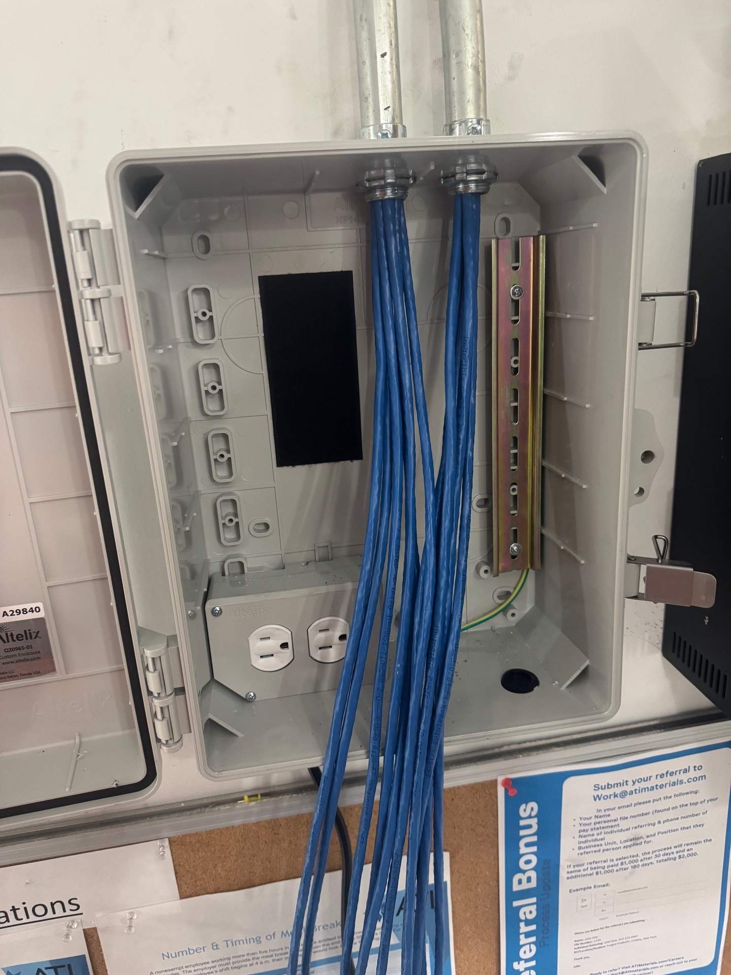 Electrical and Cat6 Cabling Project – Manufacturing Facility, Irvine, CA by Ring and Ping Inc.