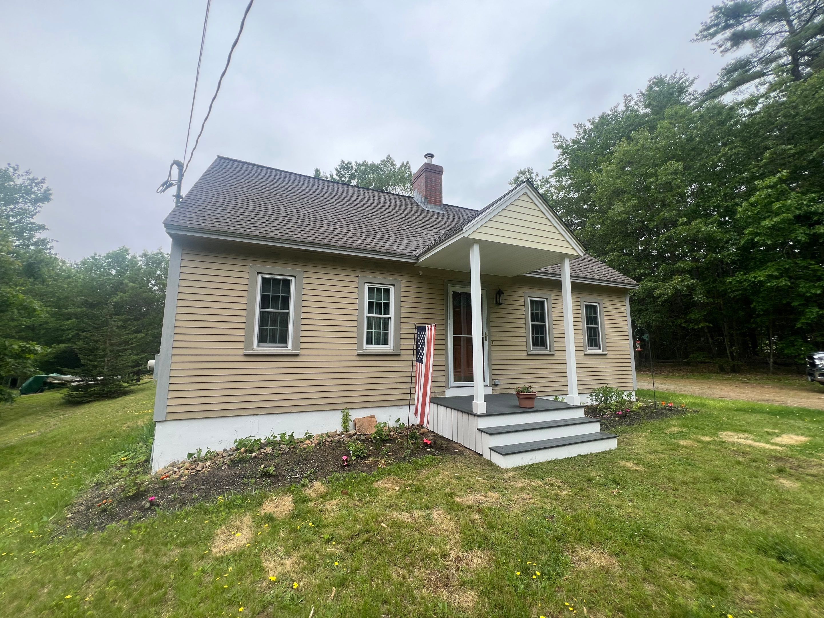New Front Entrance Overhang - North Berwick Maine by Tall pine roofing