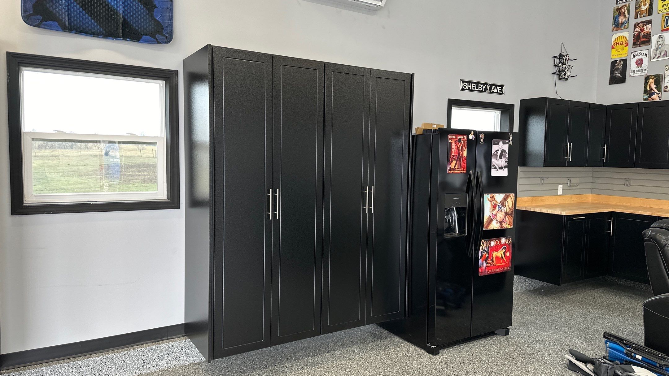 Steven K. took his garage to the next level.  by Banner Garage