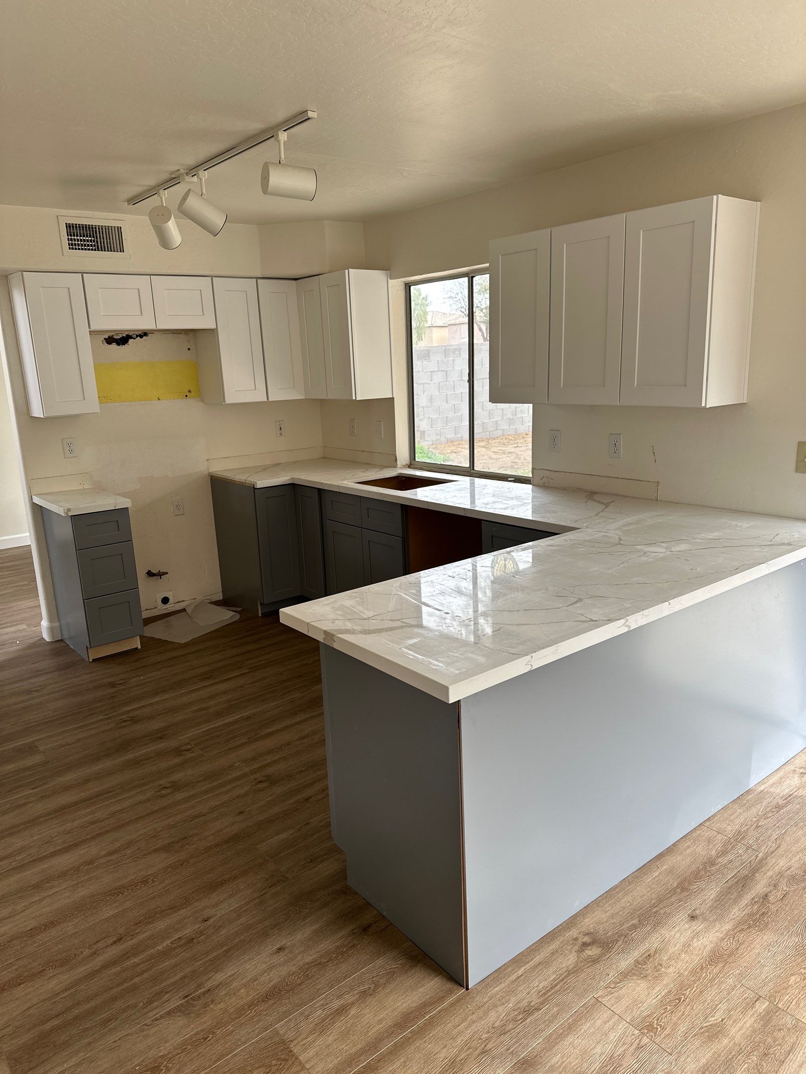 Quartz Countertop Installation by Footprints Floors of Chandler 