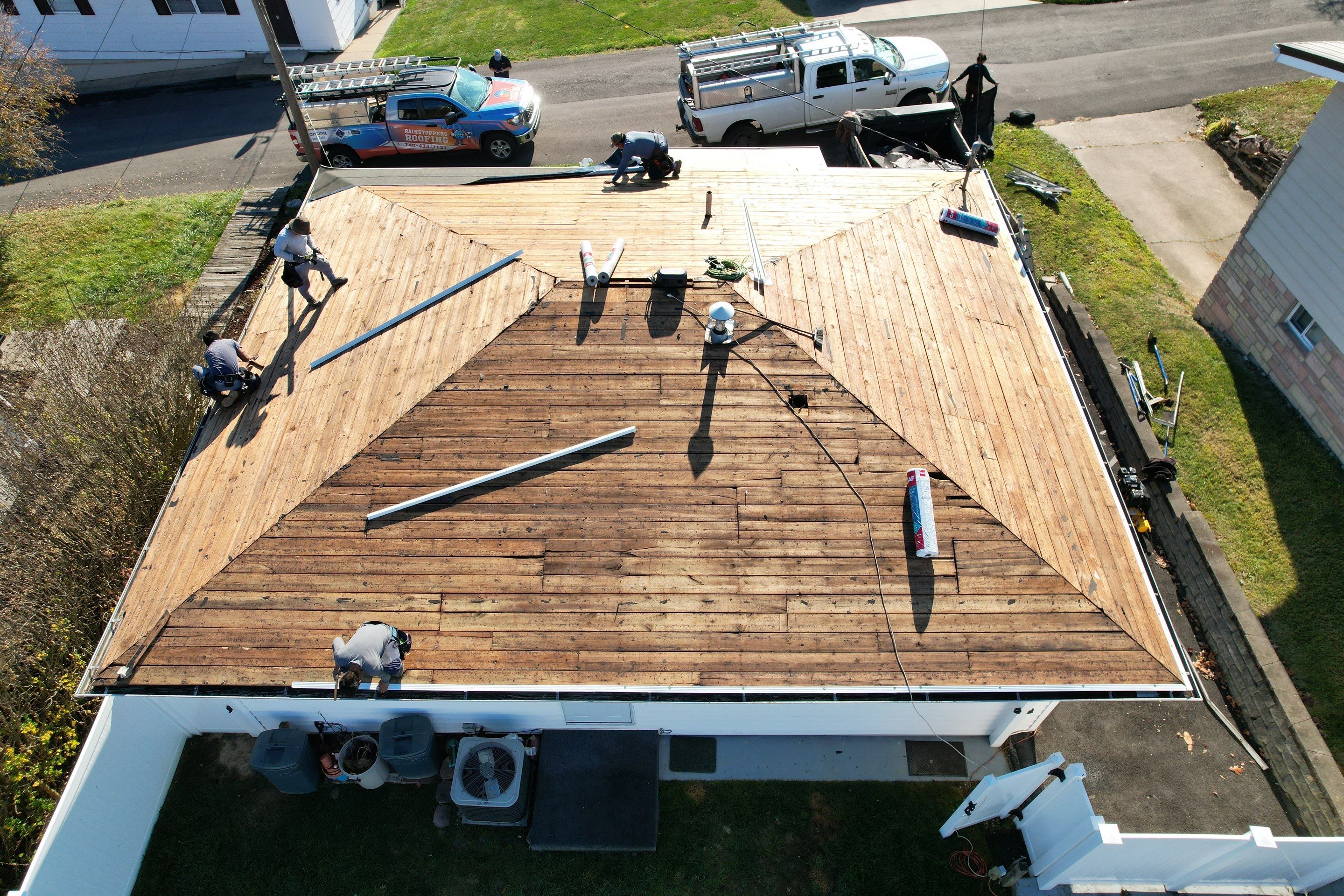 Residential Roofing Installation using GAF Timberline HDZ Pewter Gray by Rainstoppers Roofing