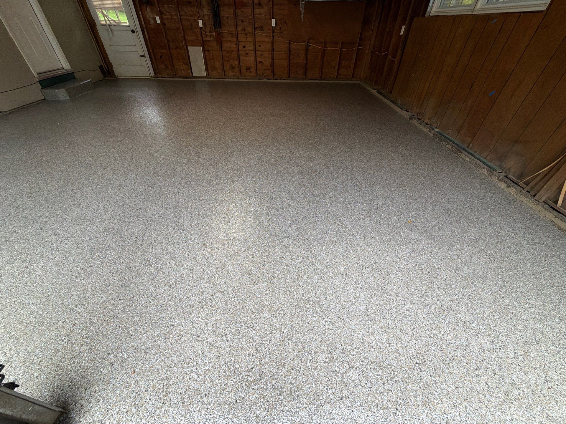 Vintage Shalestone Garage Coating by NG Masonry & Construction LLC