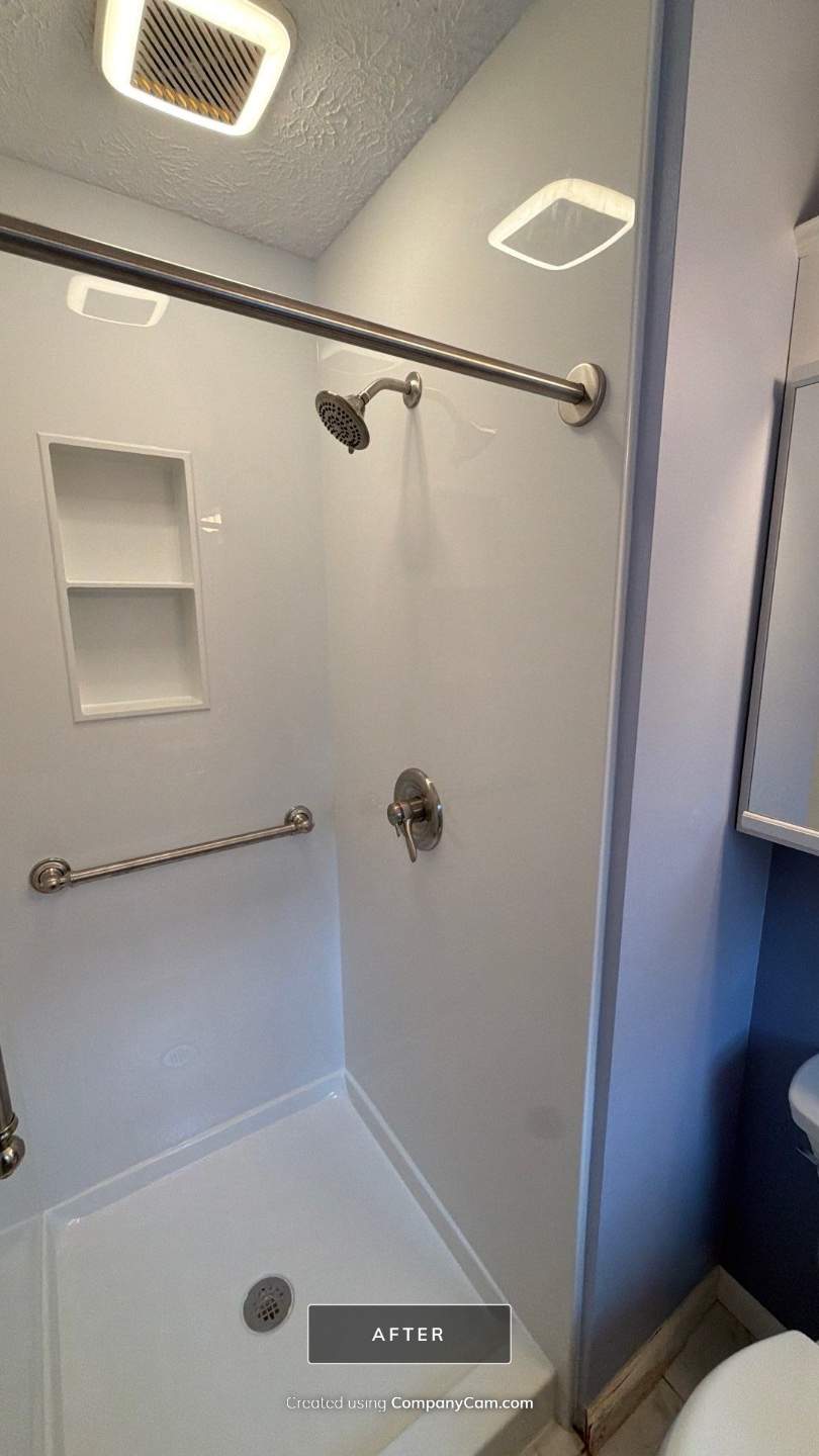 Shower Stall - Kit vs Custom by BathPlanet SW Virginia