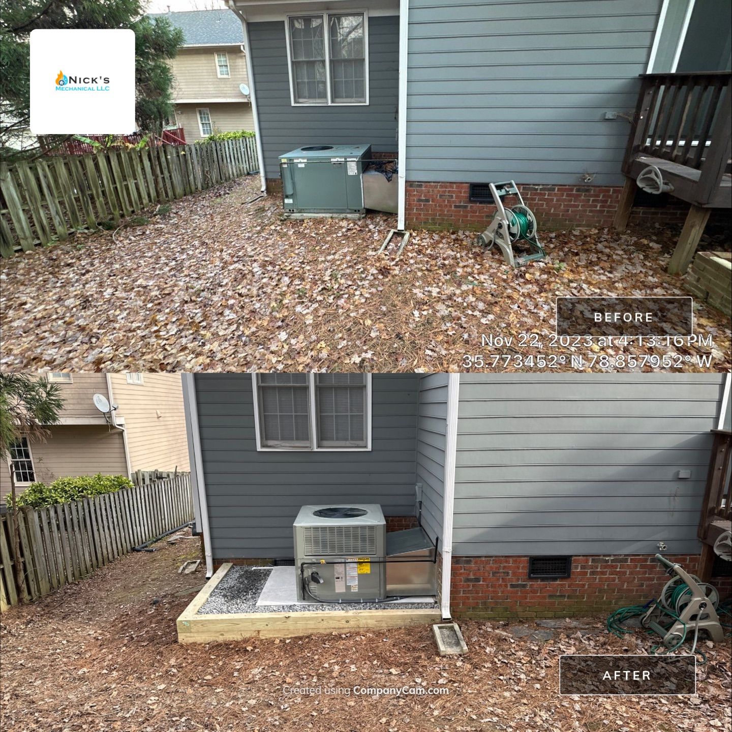 Trane Package Unit Installation by Nick's Mechanical LLC.