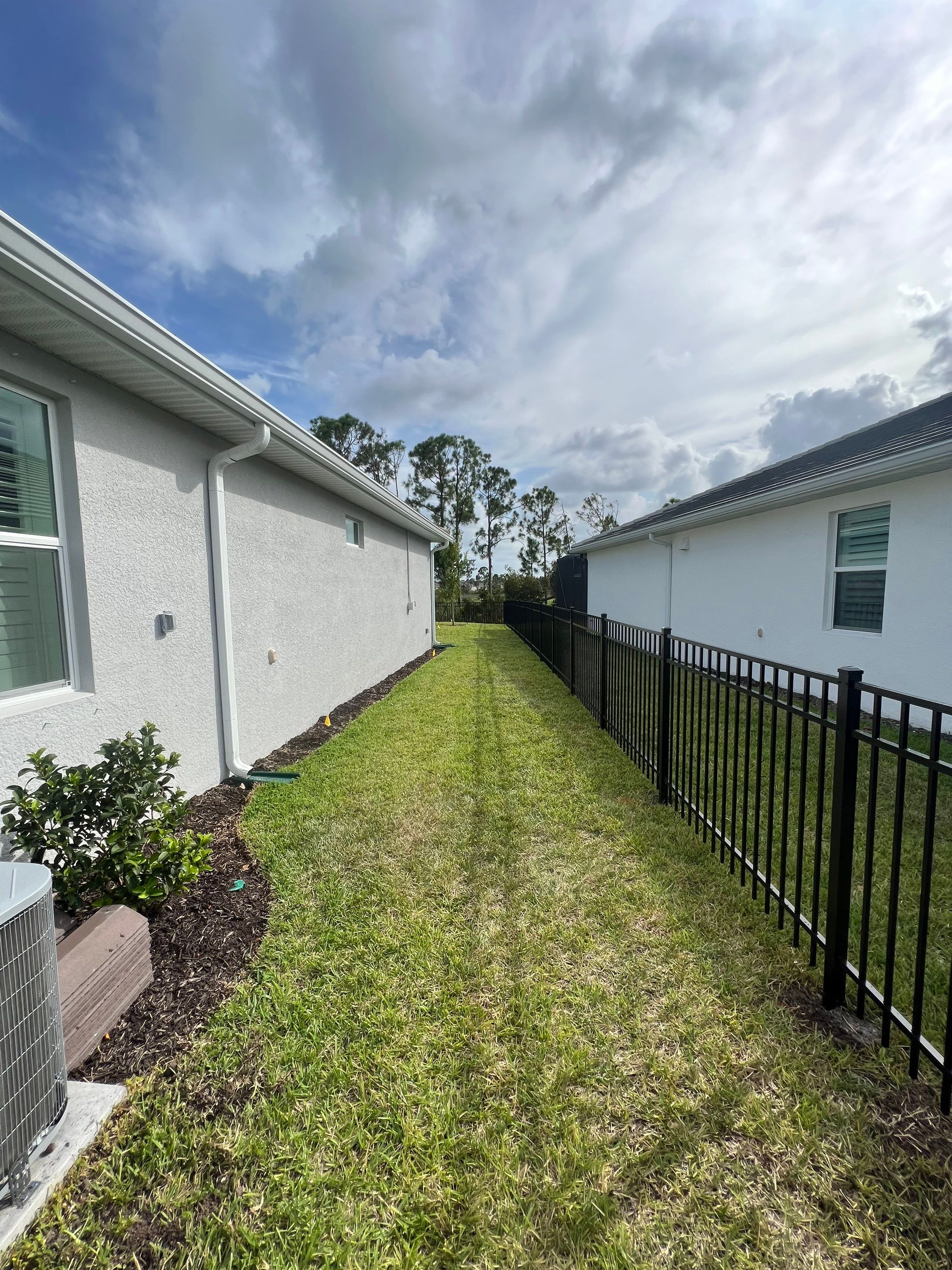 Aluminum Fence Installation using Black 3 Rail Aluminum Fence by Asap fence and gates, LLC