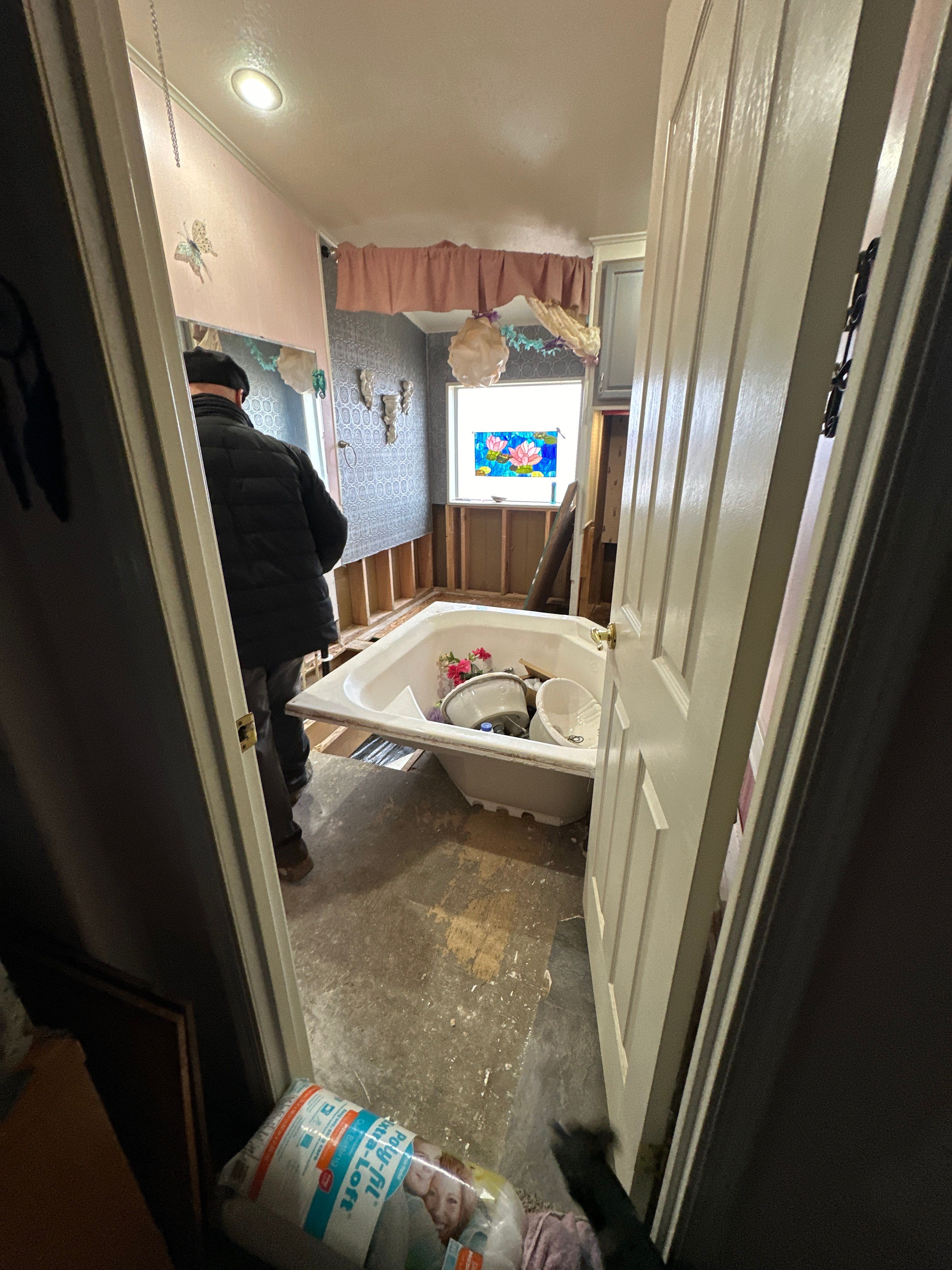 Pink Dream Bathroom Makeover by Rio Grande Building & Storage