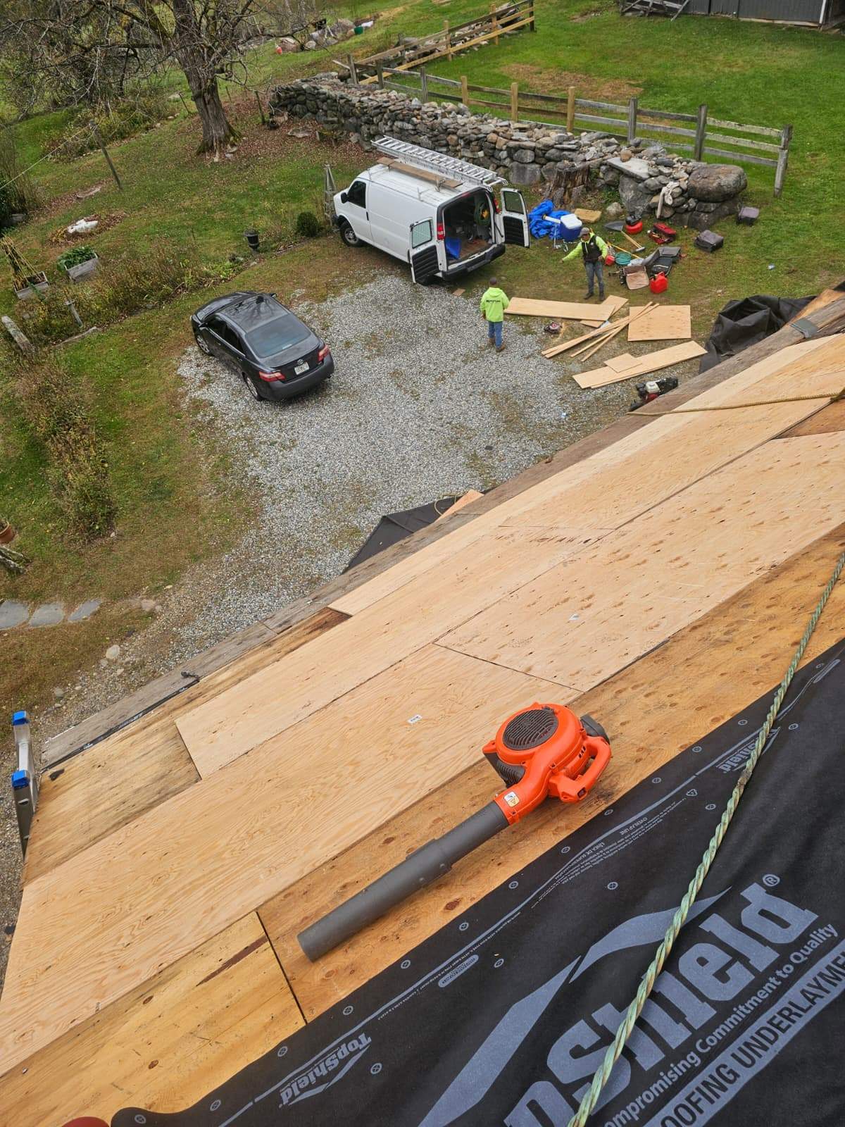 Two-Layer Tear-Off & Full Roof Replacement in Barrington, MA – Owens Corning Duration, Teak by JOHNNYS PRO